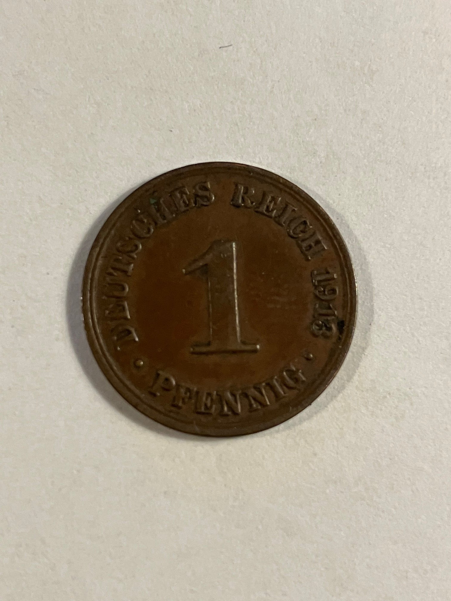 1 Pfennig Germany 1913