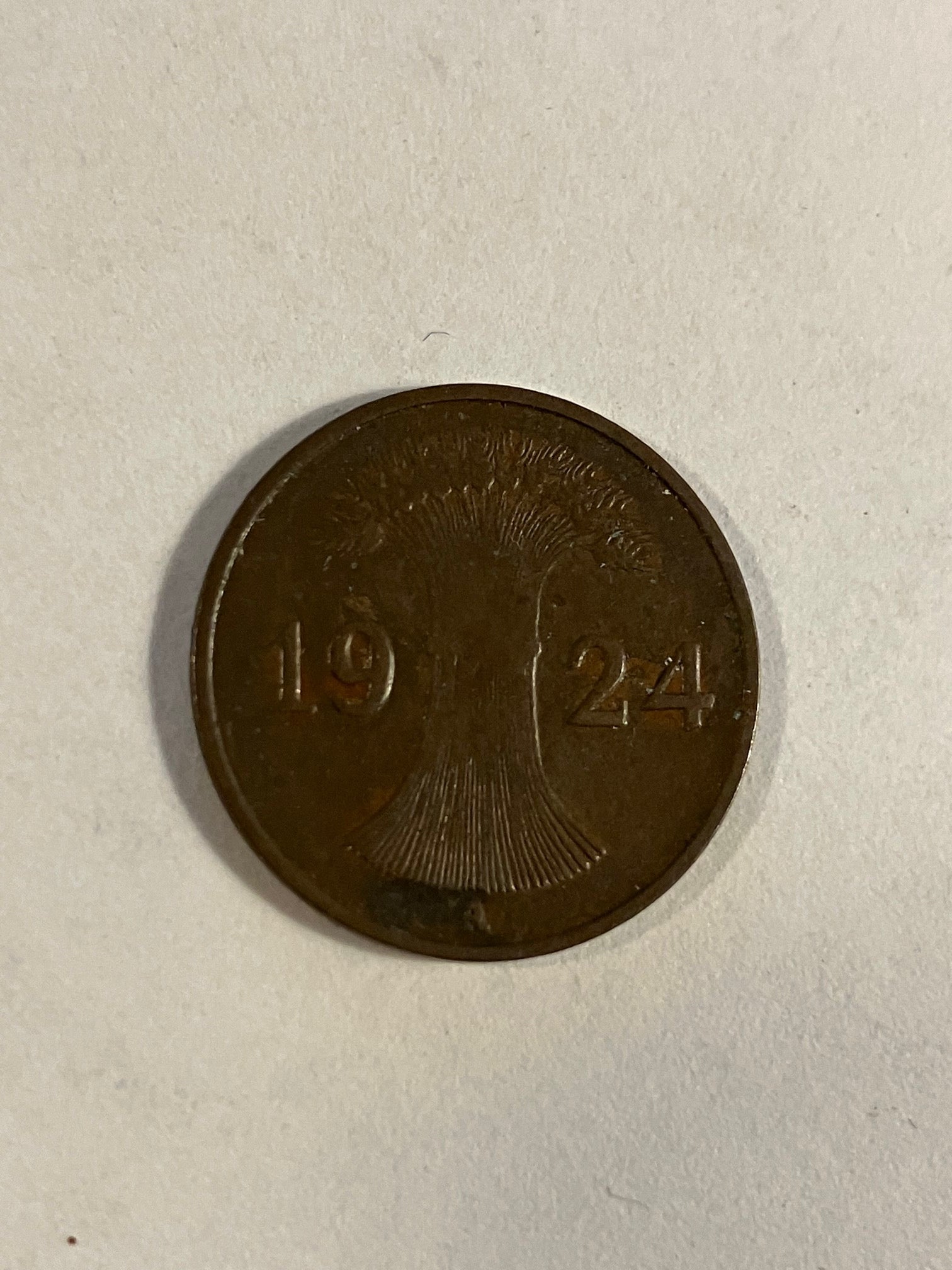 1 Pfennig Germany 1924