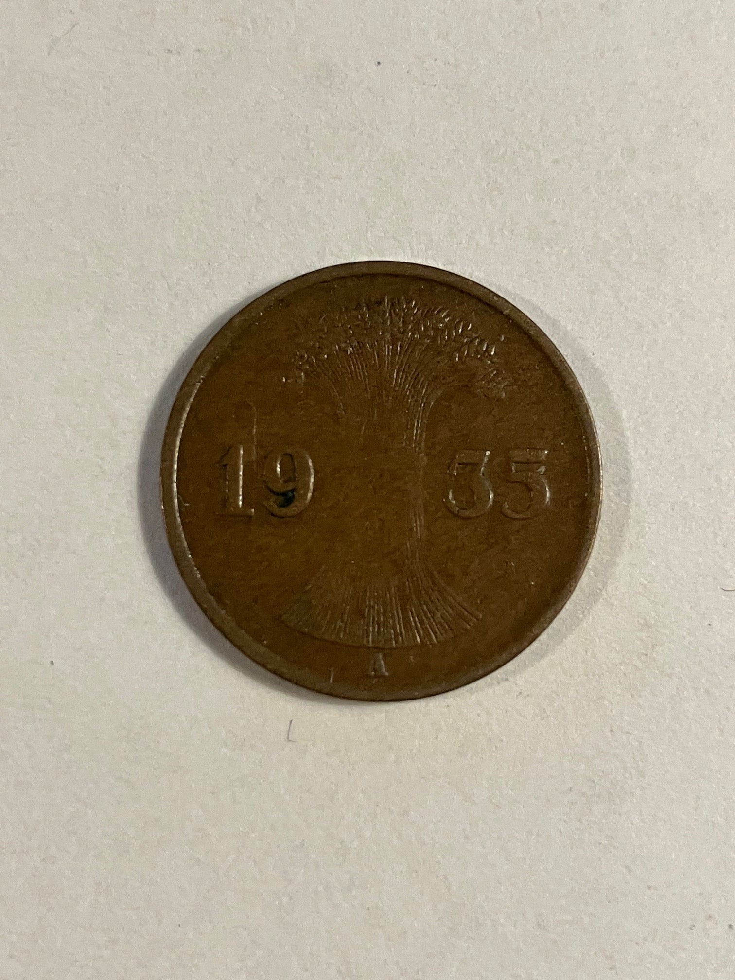 1 Pfennig Germany 1935