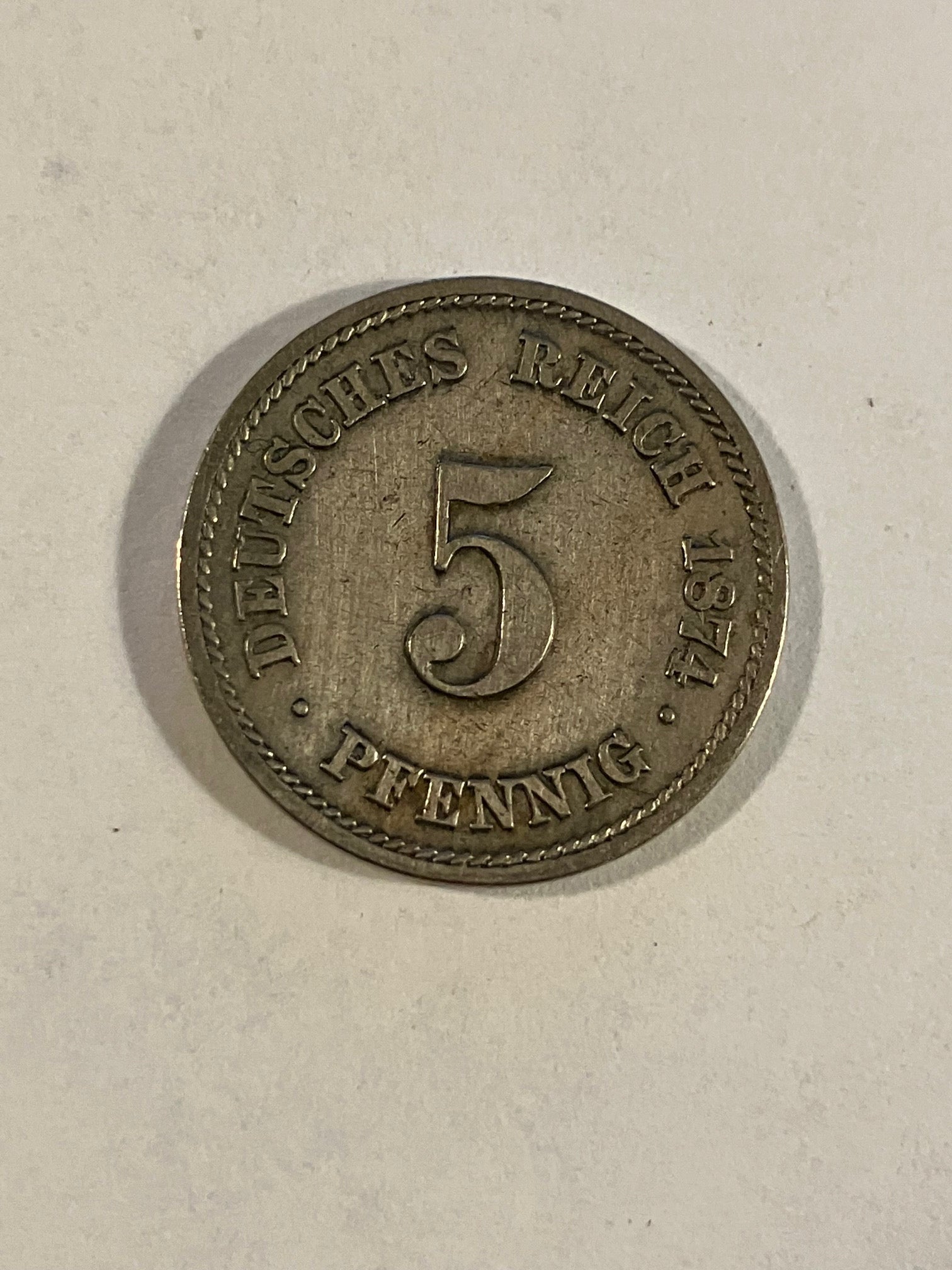 5 Pfennig Germany 1874