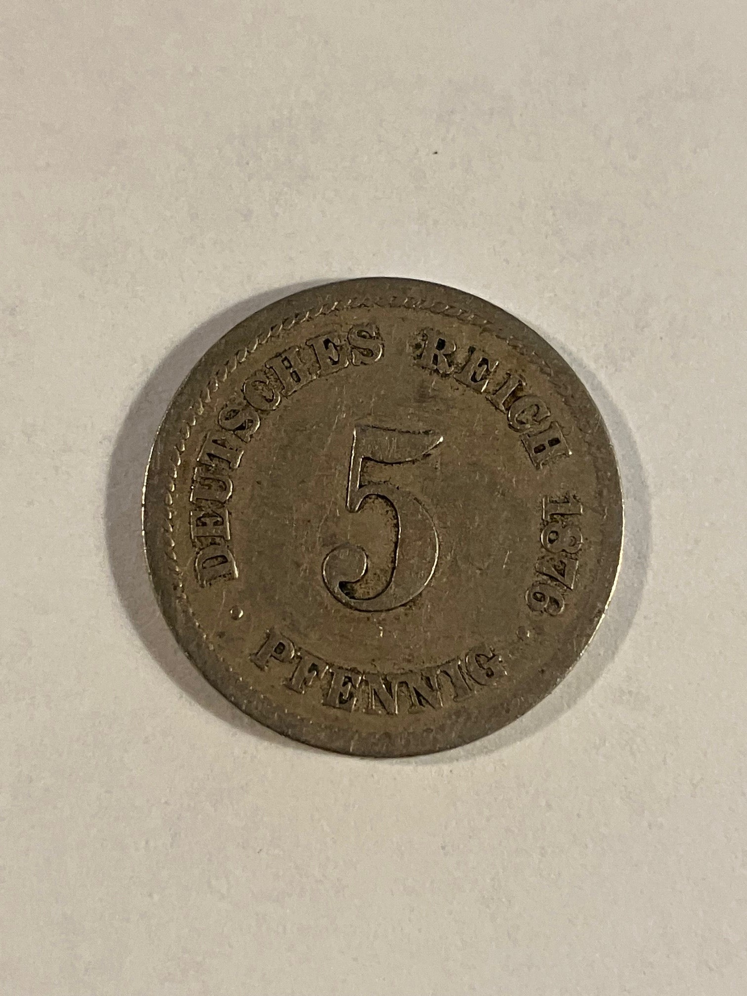5 Pfennig Germany 1876