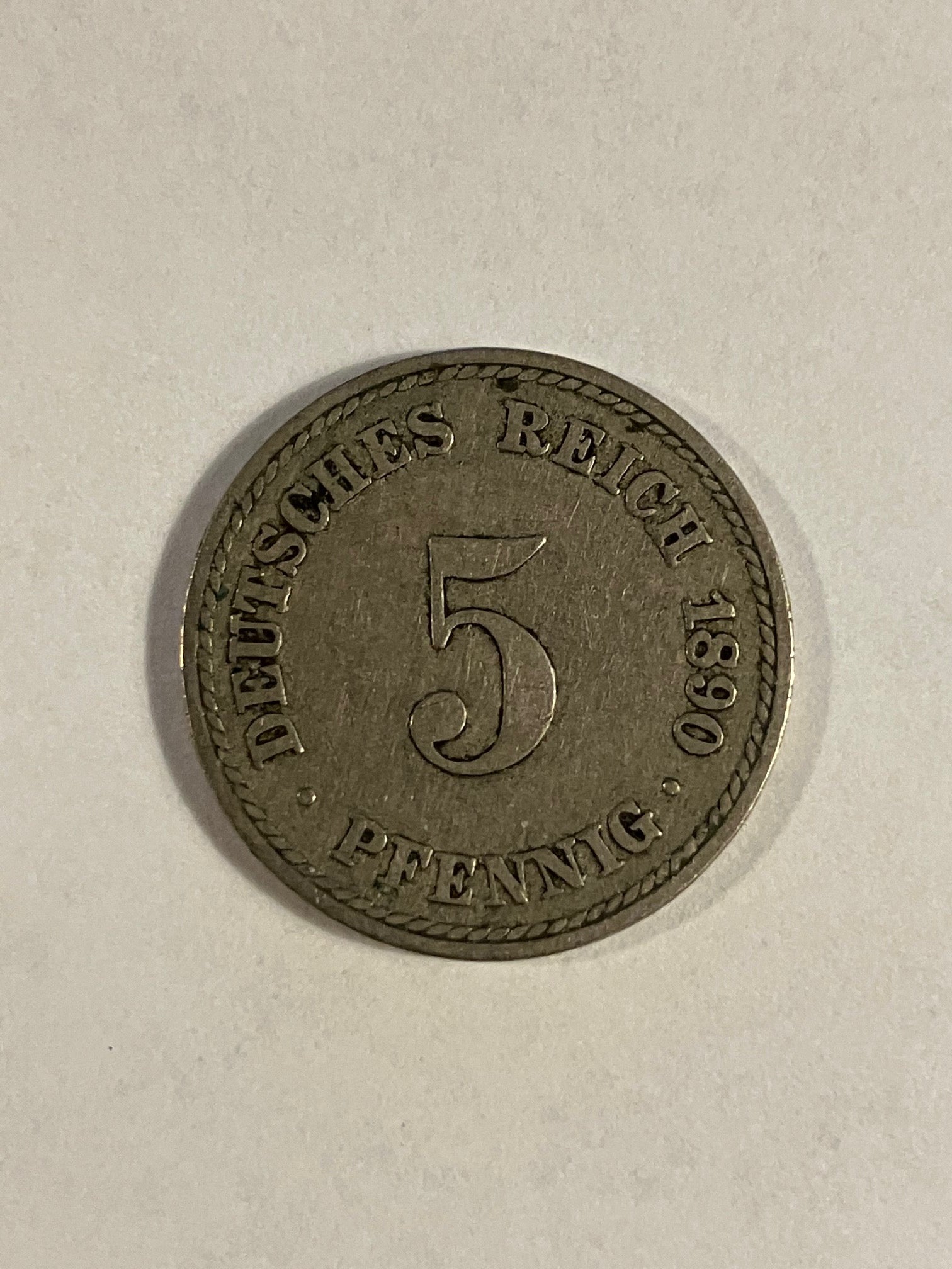 5 Pfennig Germany 1890