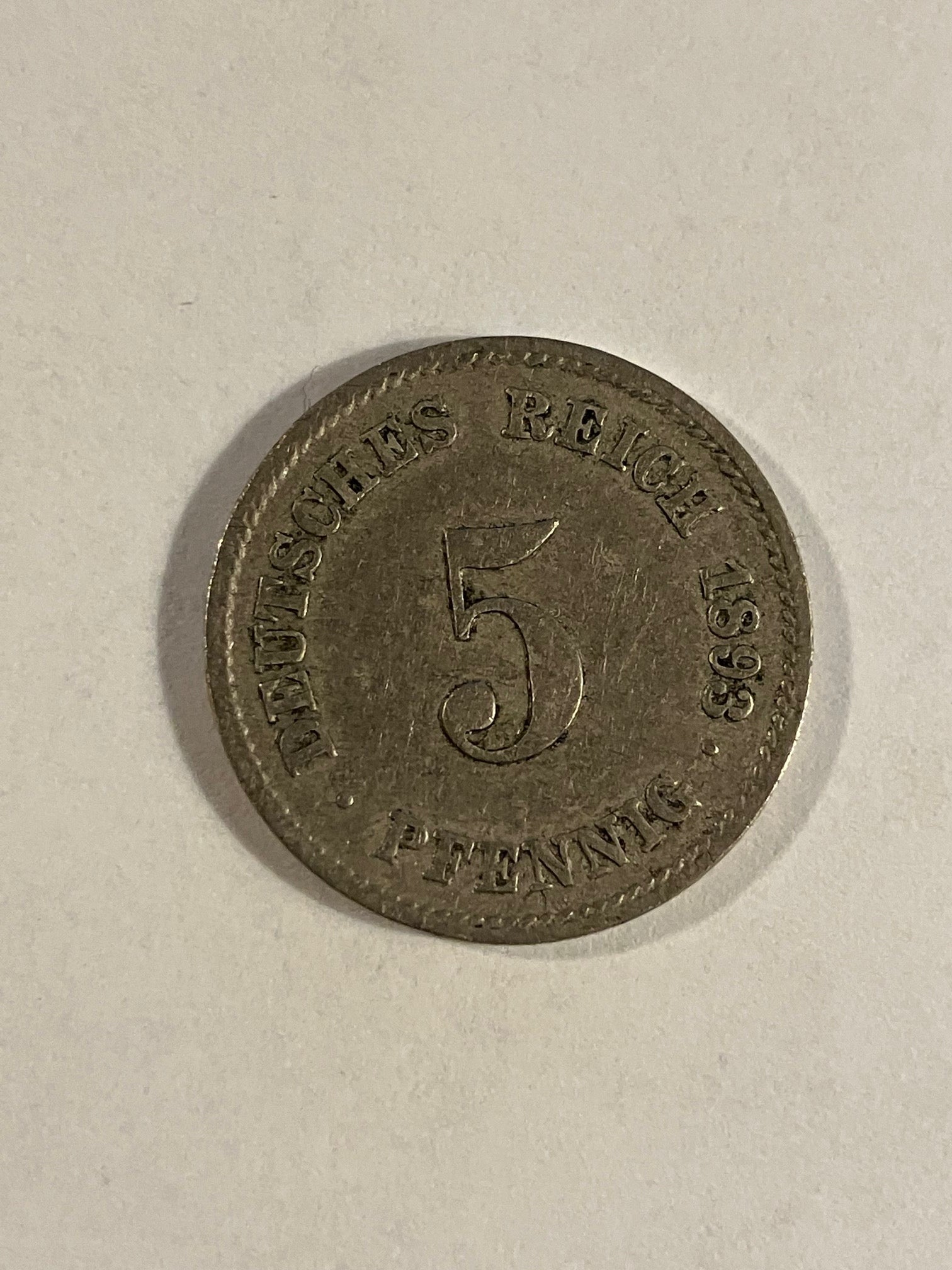 5 Pfennig Germany 1893