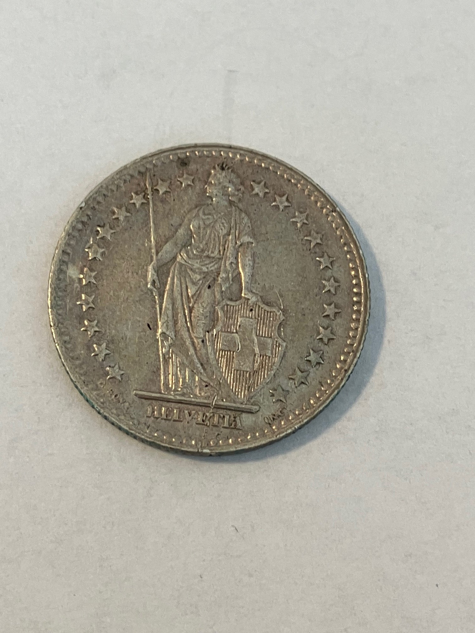 2 Francs Switzerland 1944