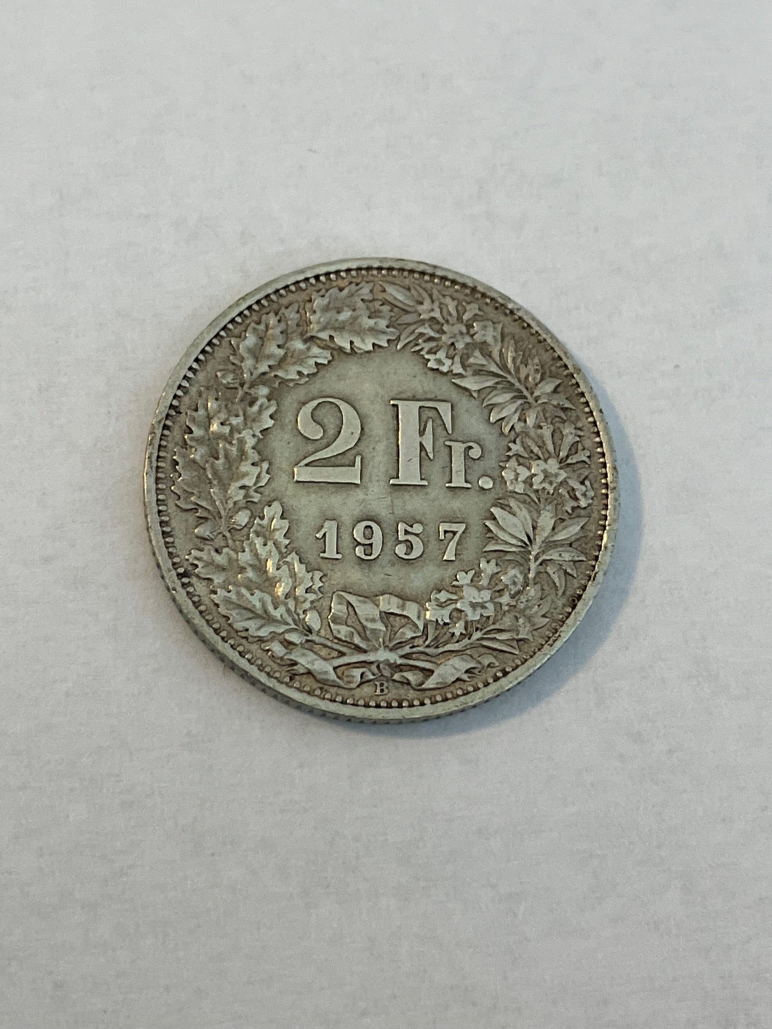 2 Francs Switzerland 1957