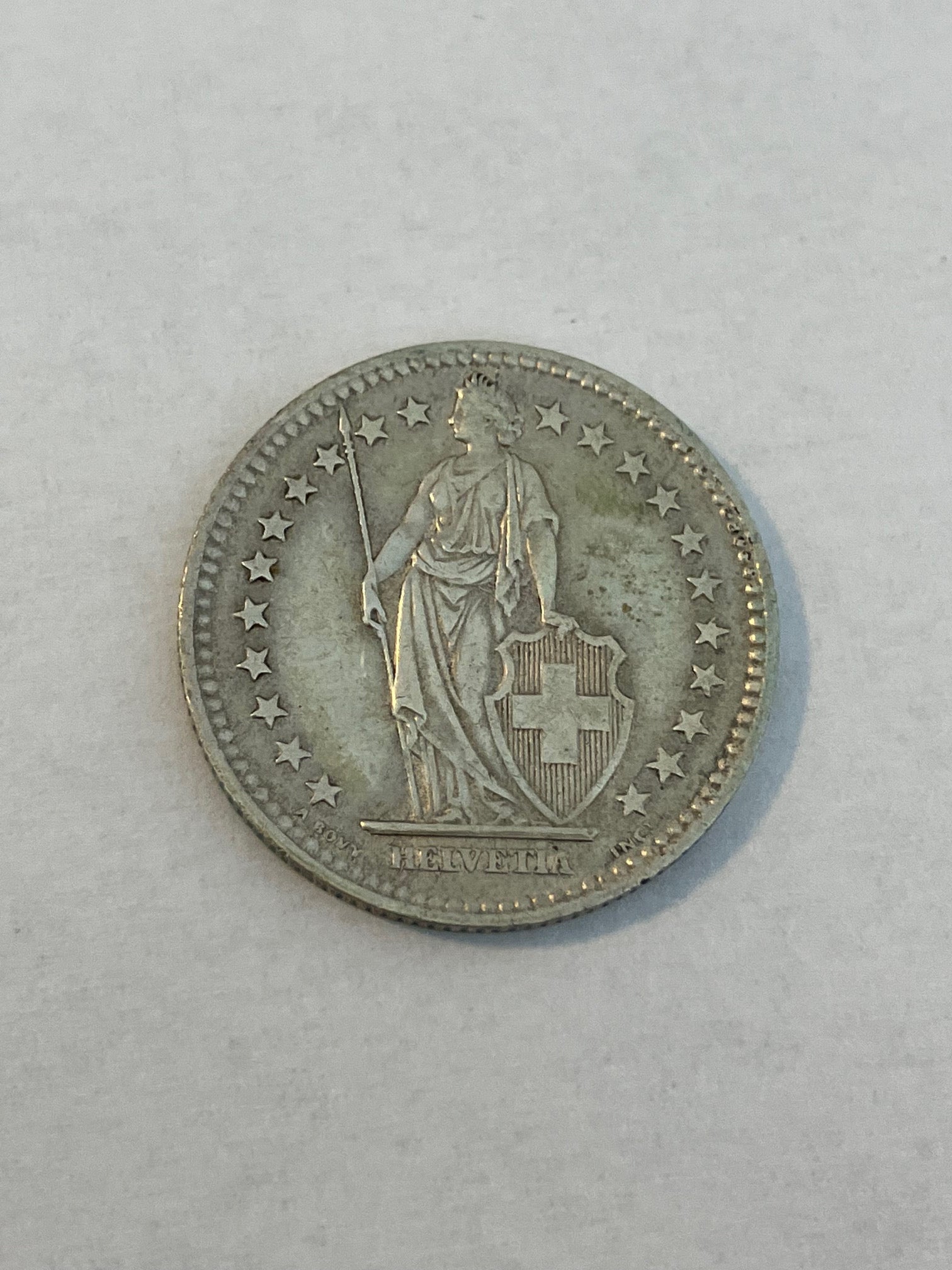 2 Francs Switzerland 1957