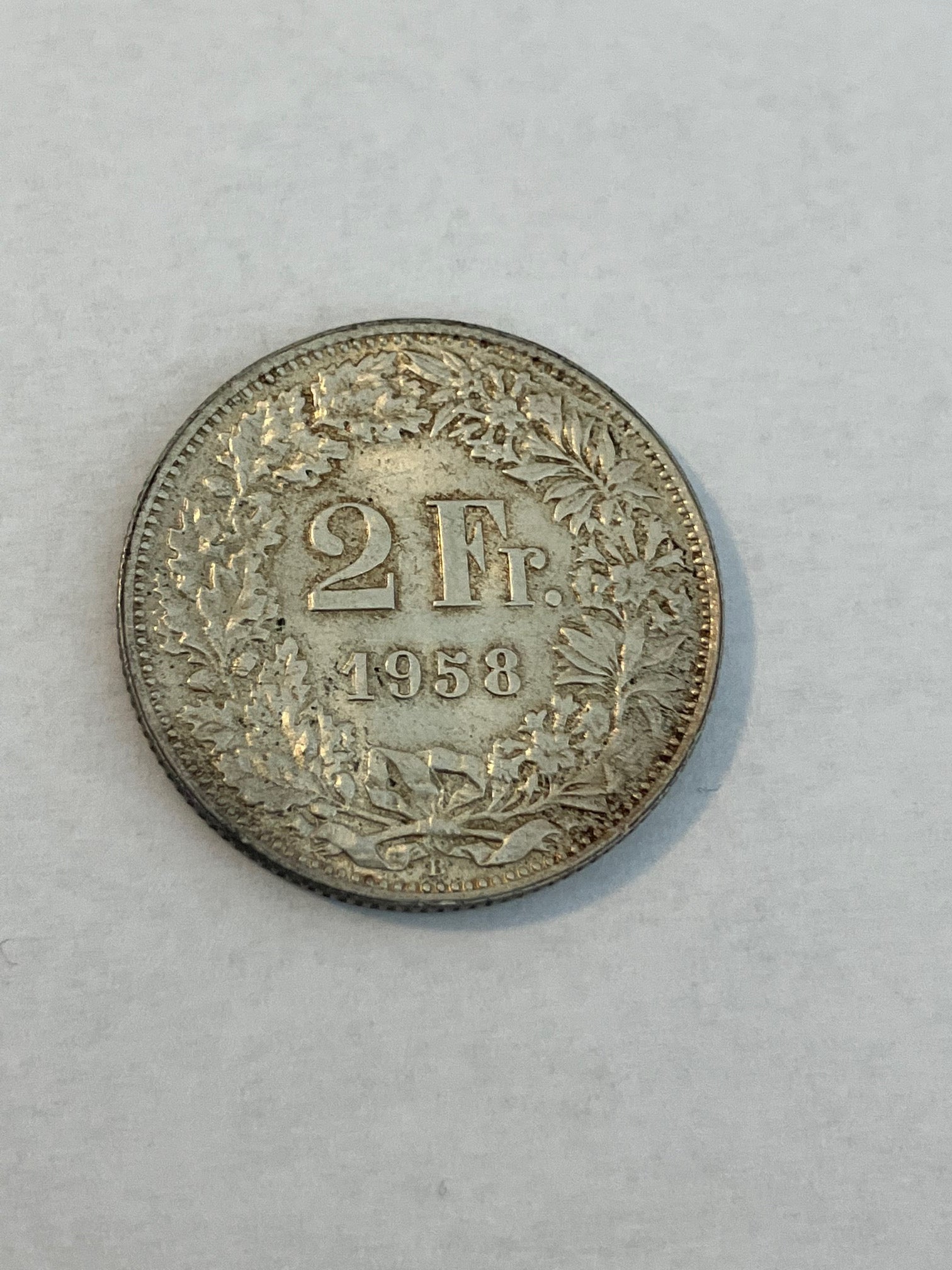 2 Francs Switzerland 1958
