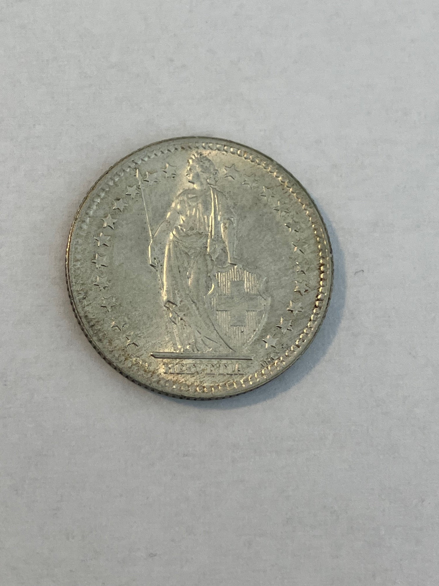2 Francs Switzerland 1958