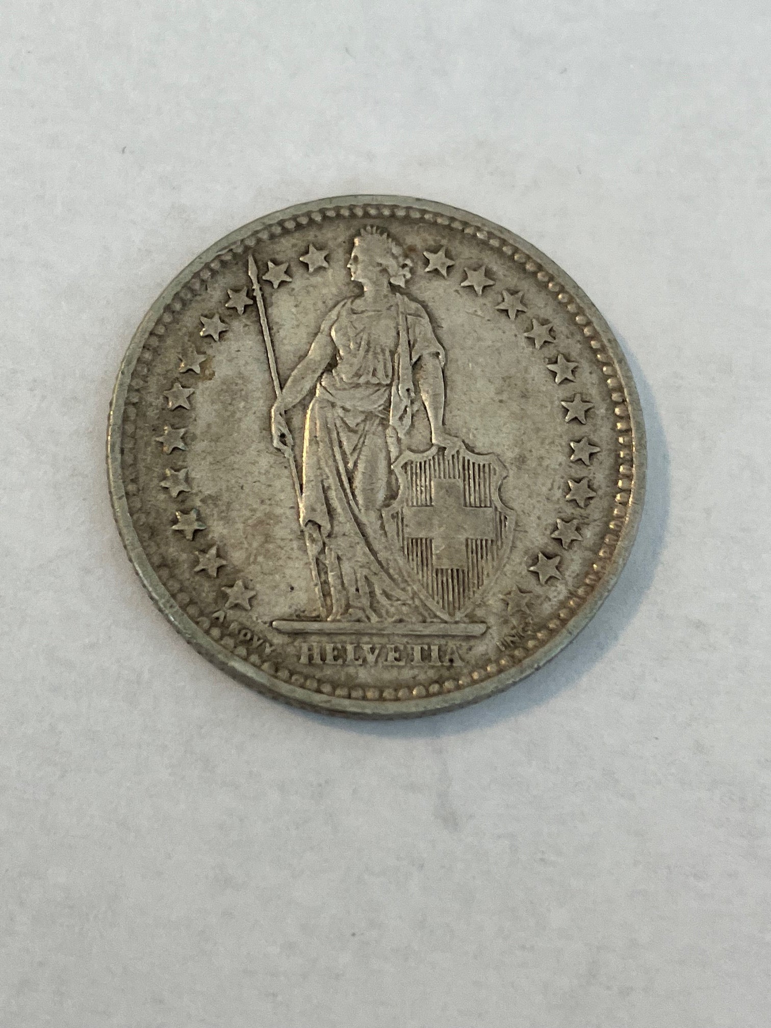 2 Francs Switzerland 1914