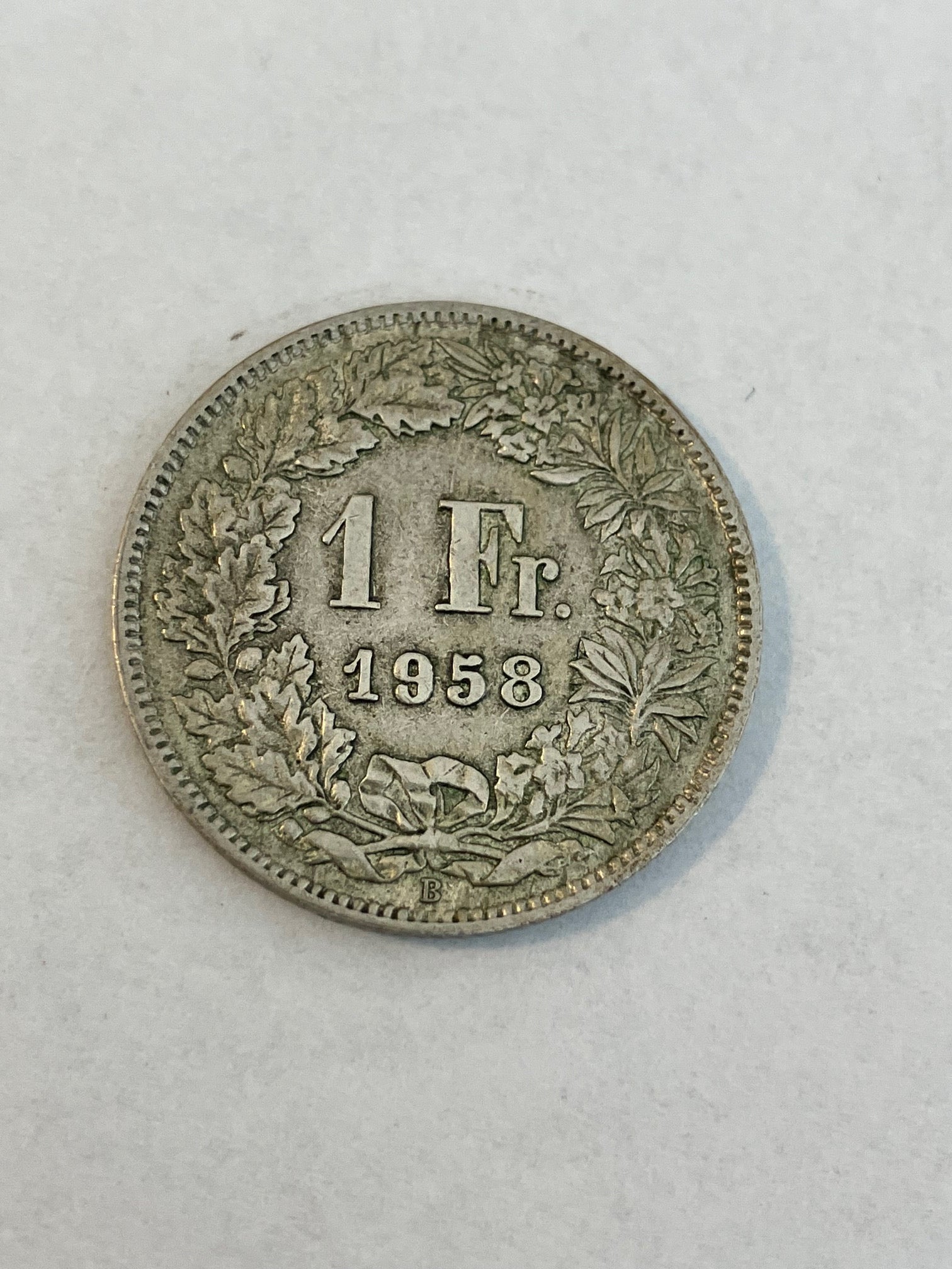 1 Franc Switzerland 1958