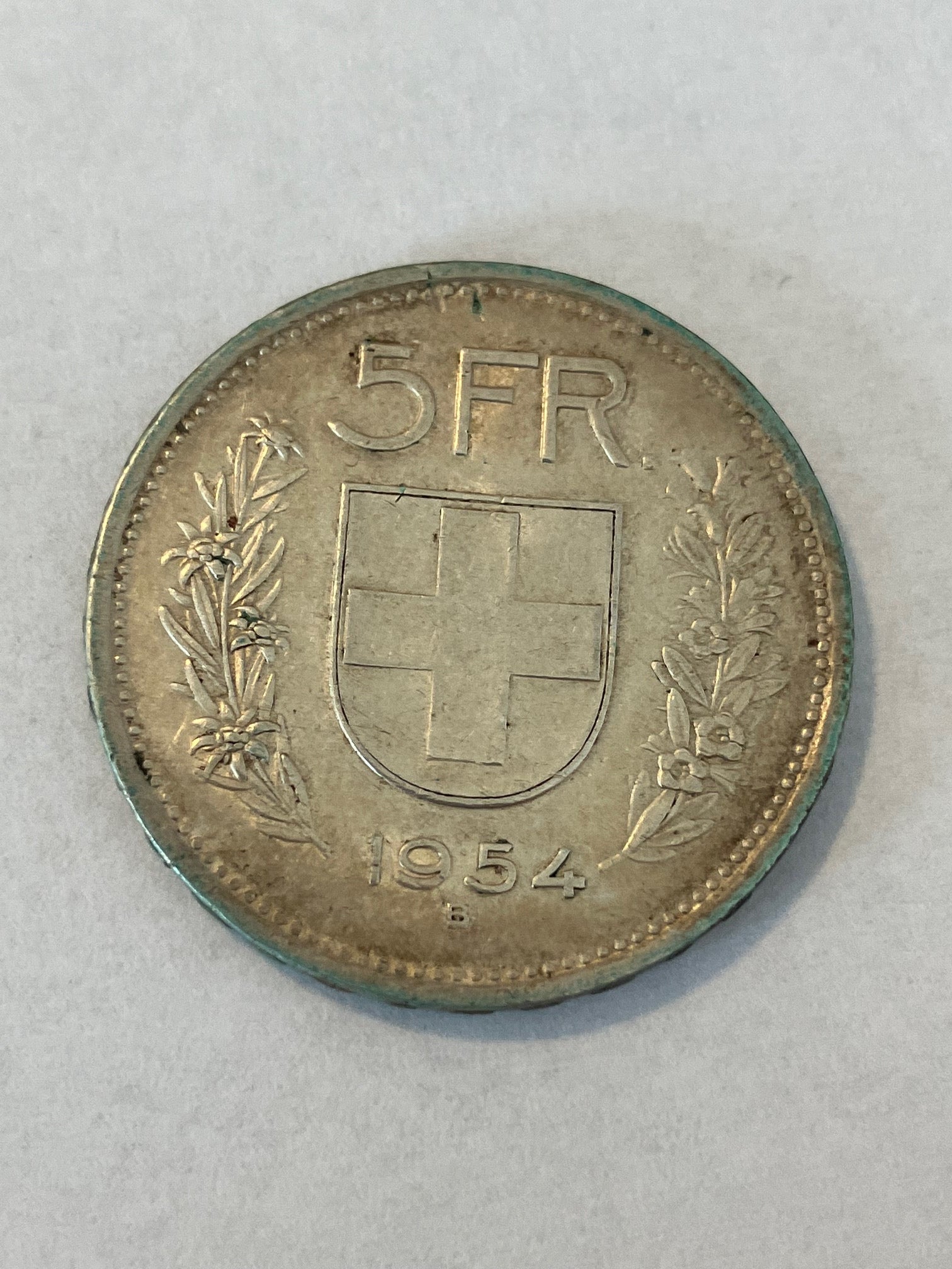 5 Francs Switzerland 1954