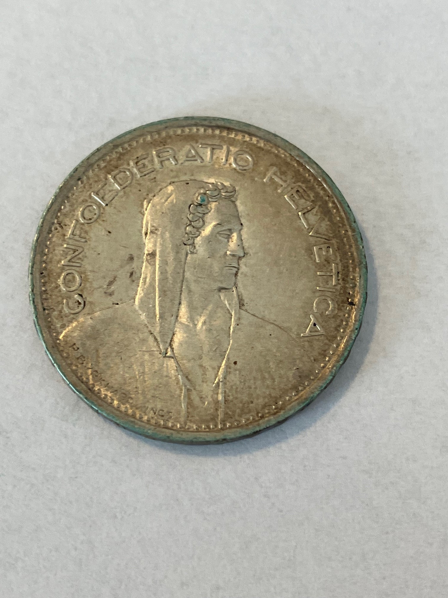 5 Francs Switzerland 1954