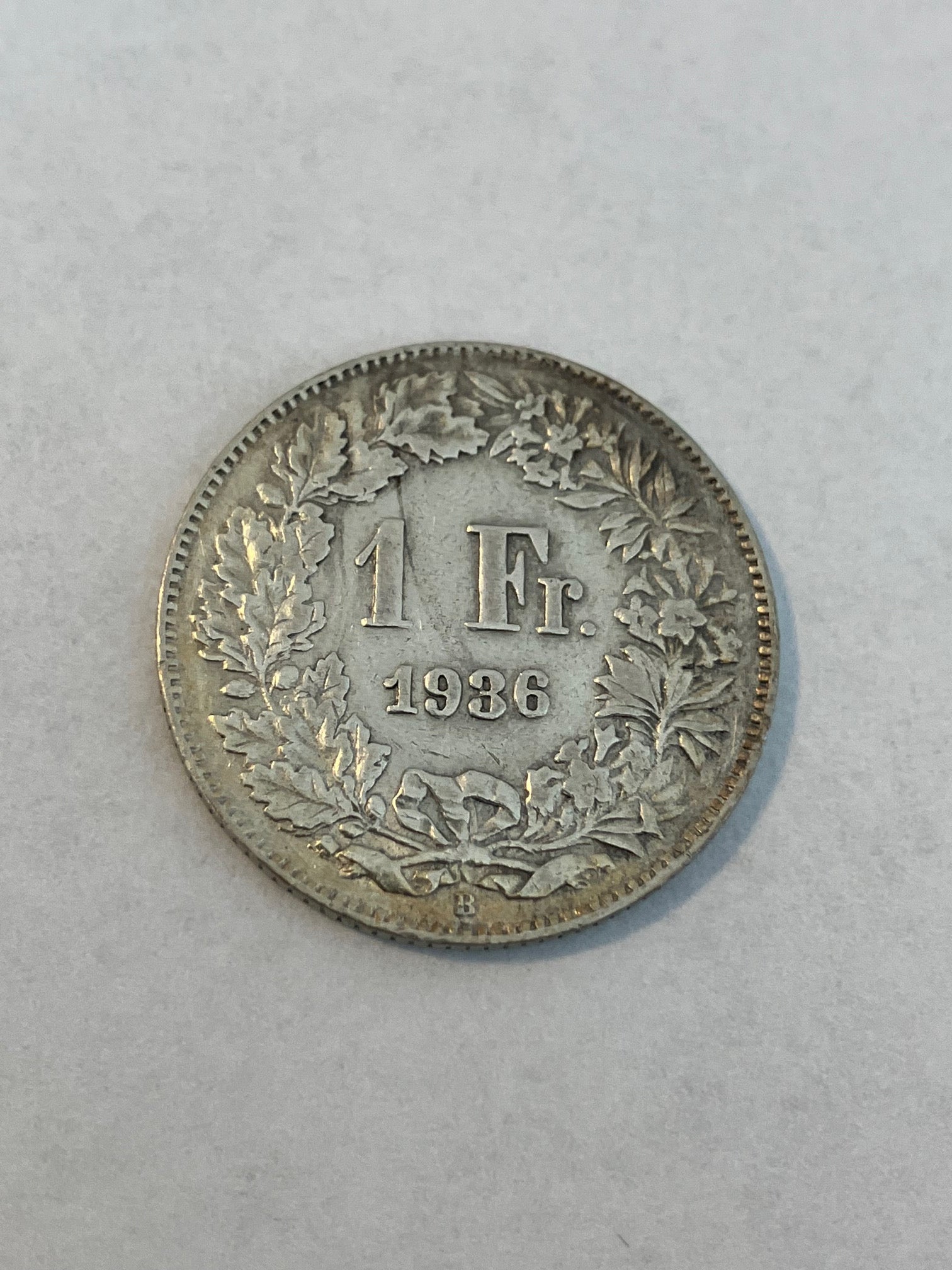 1 Franc Switzerland 1936