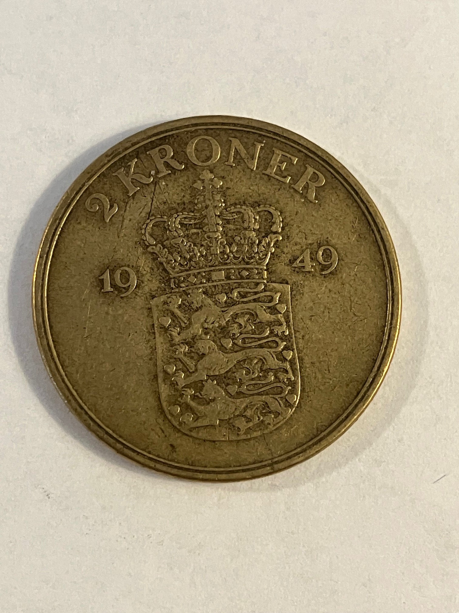 2 Kroner Danmark 1949