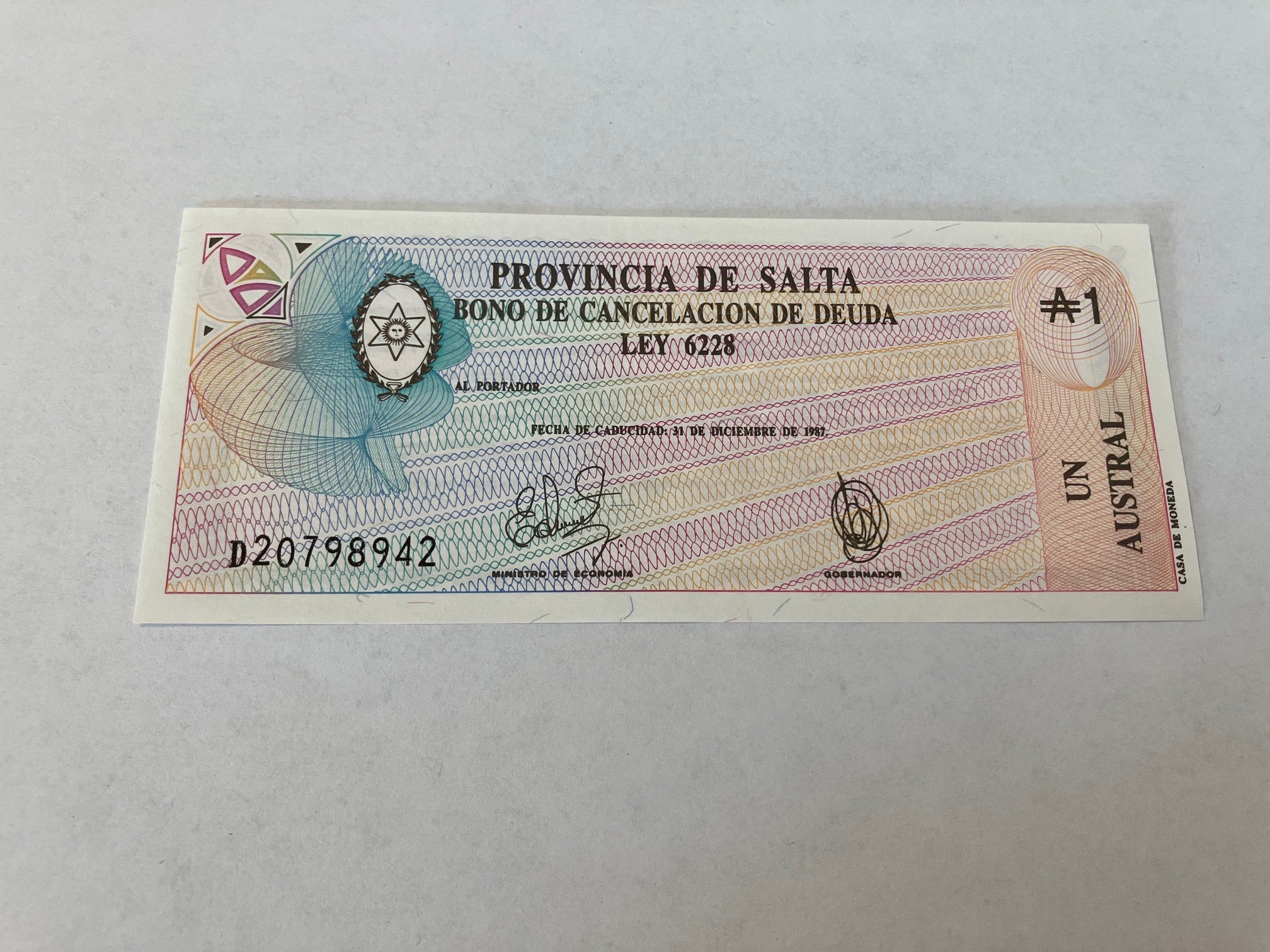 Provincia De Salta 1 Austral Argentina