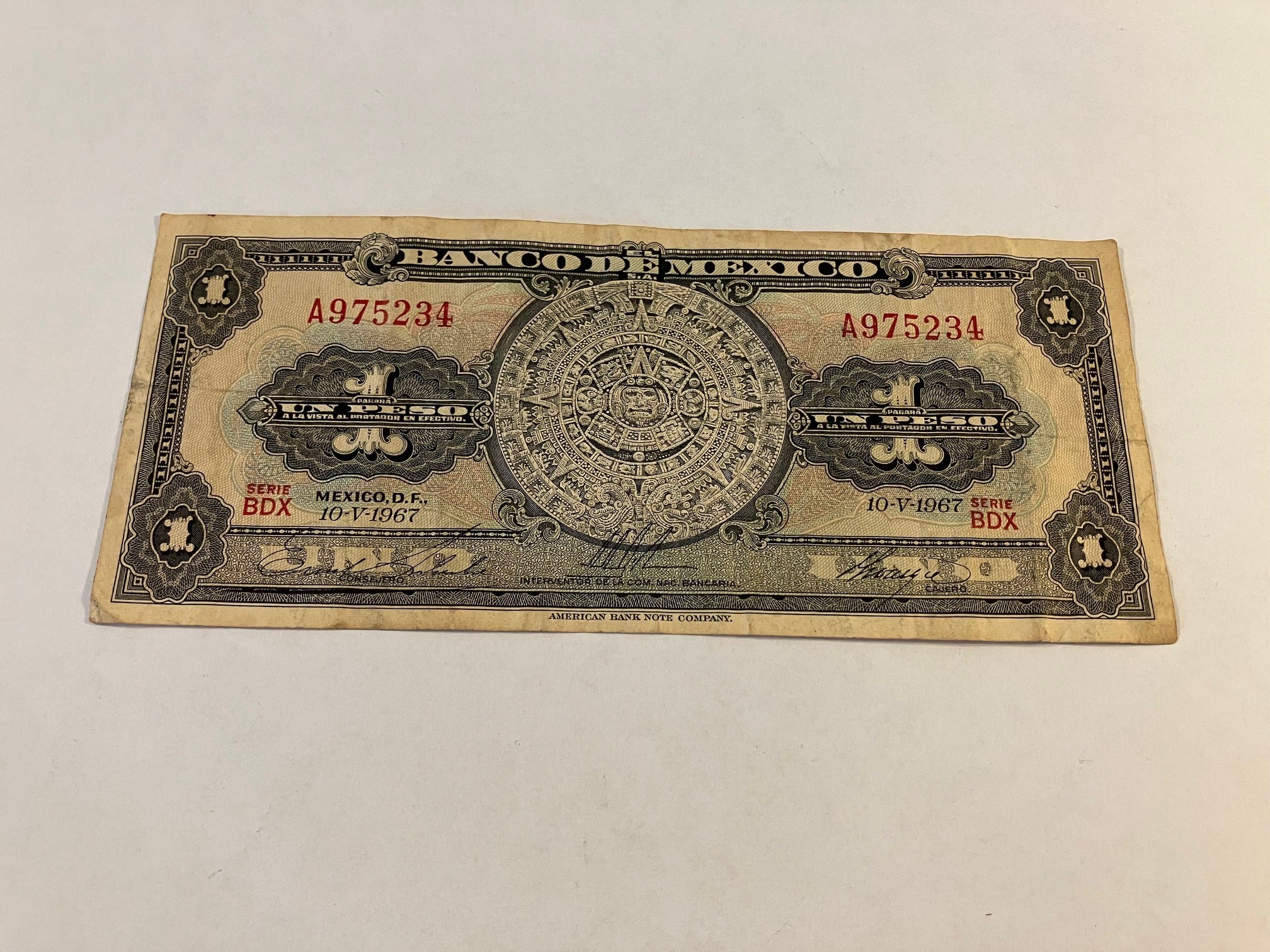 Un Peso Mexico 1967