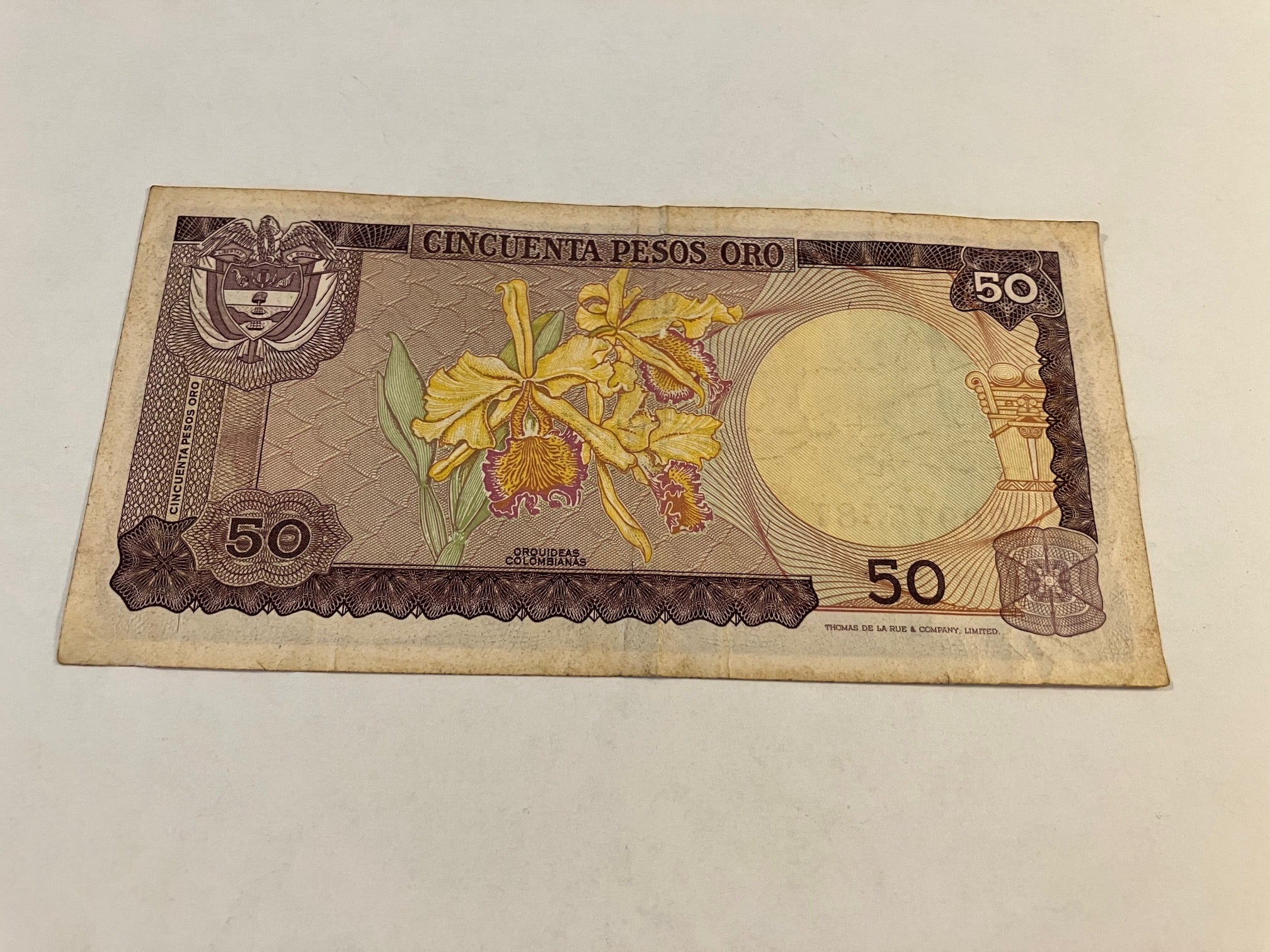 50 Pesos Oro 1974 Colombia - Kuglepen