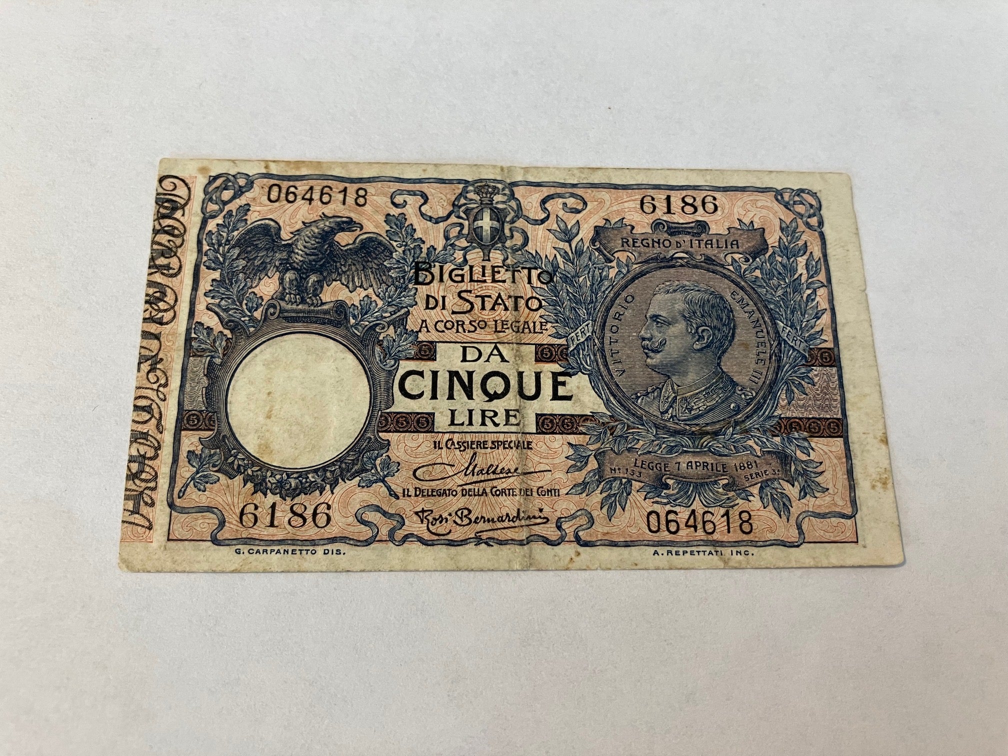 5 Lire Italy
