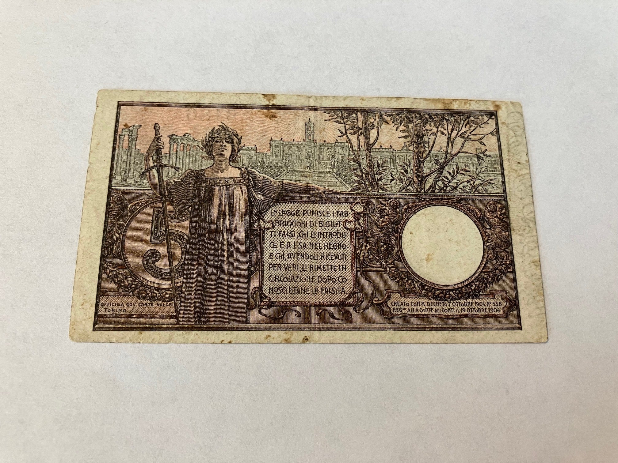 5 Lire Italy