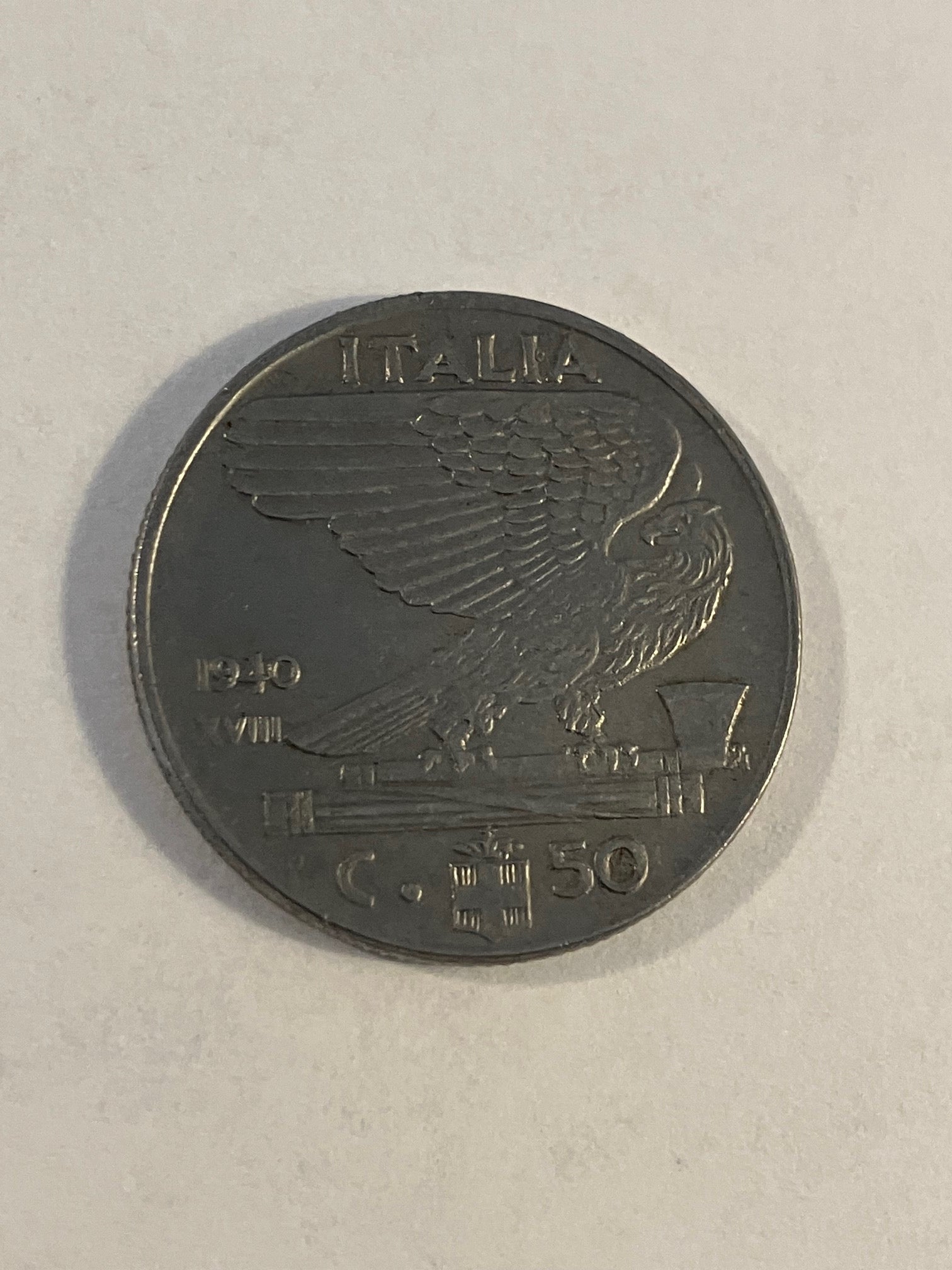 50 Centesimi Italy 1940