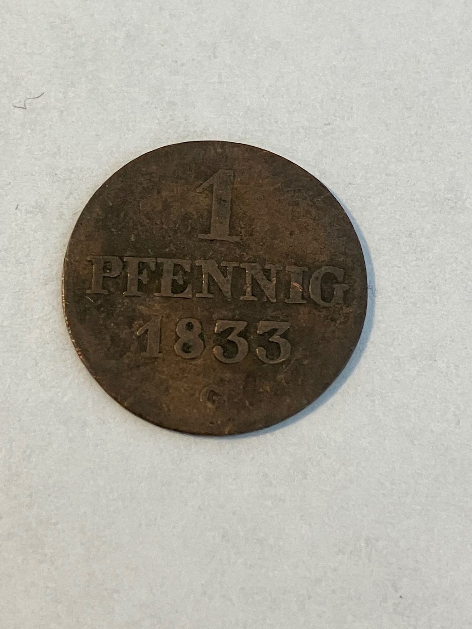 1 Pfennig 1833 Germany - Slidt