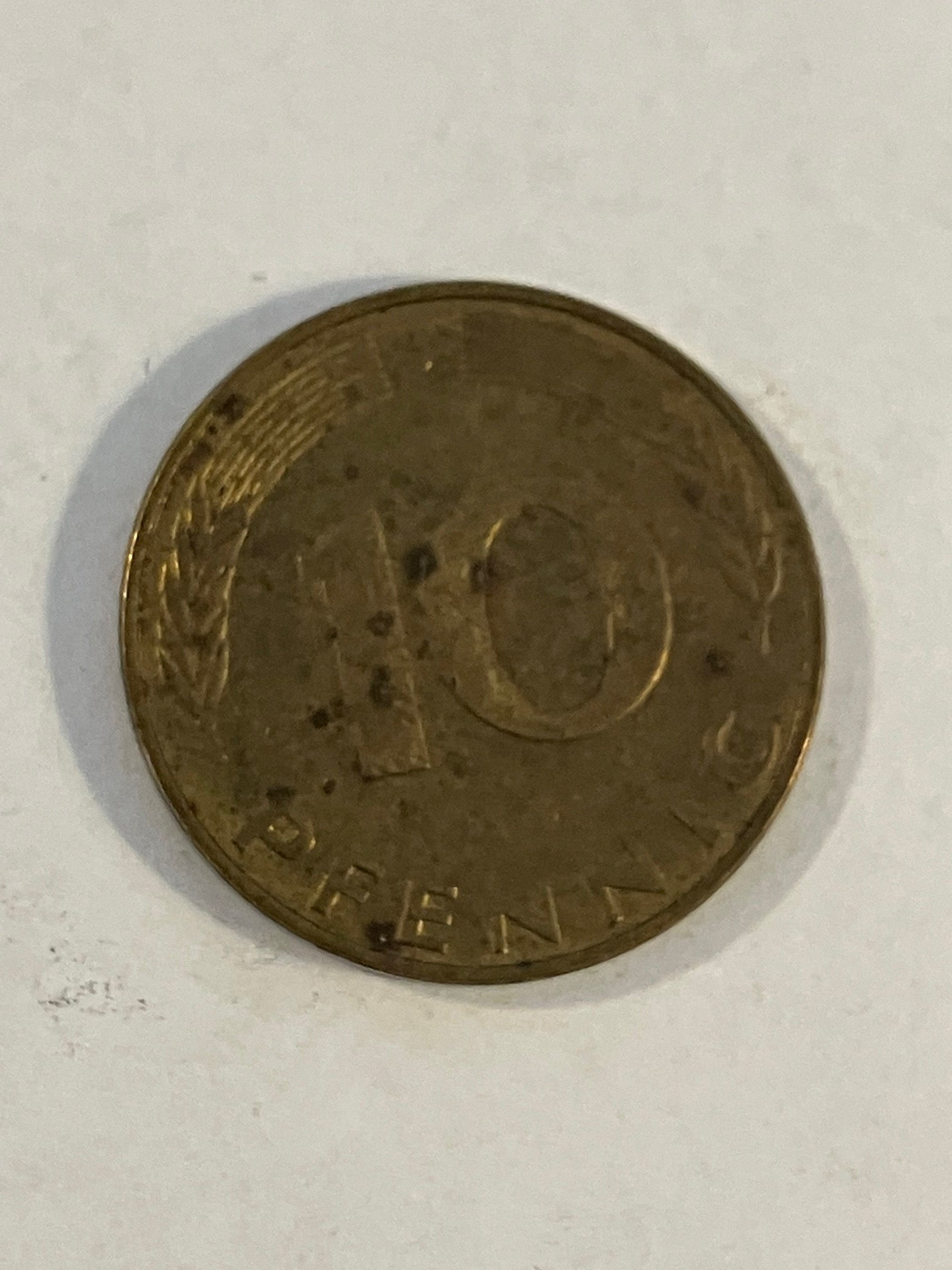 10 Pfennig Germany 1991