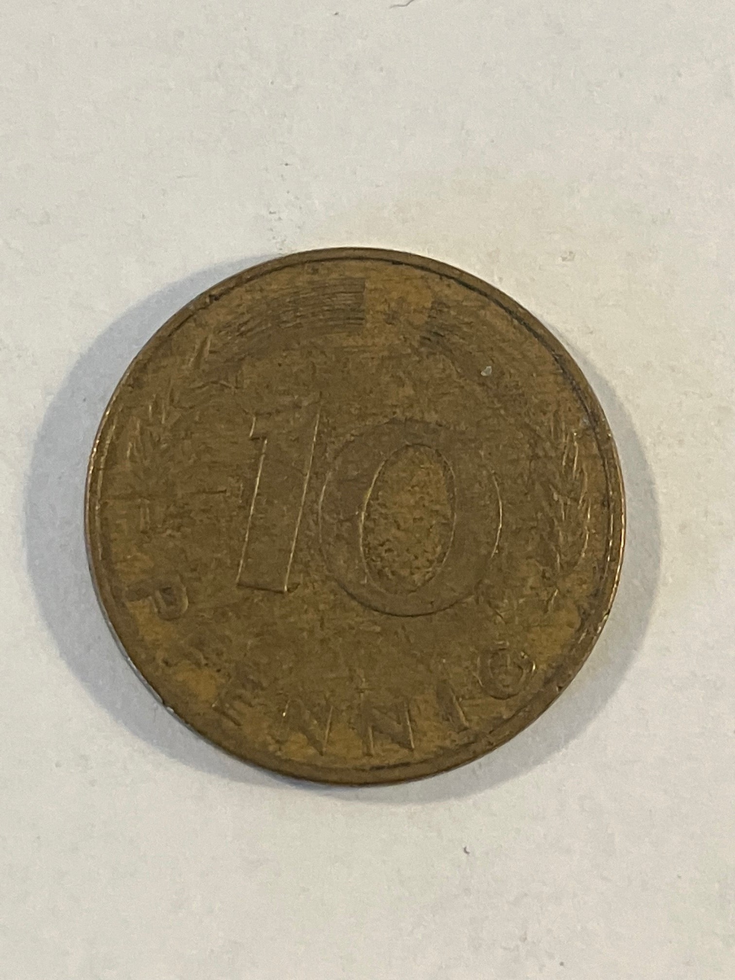 10 Pfennig Germany 1976