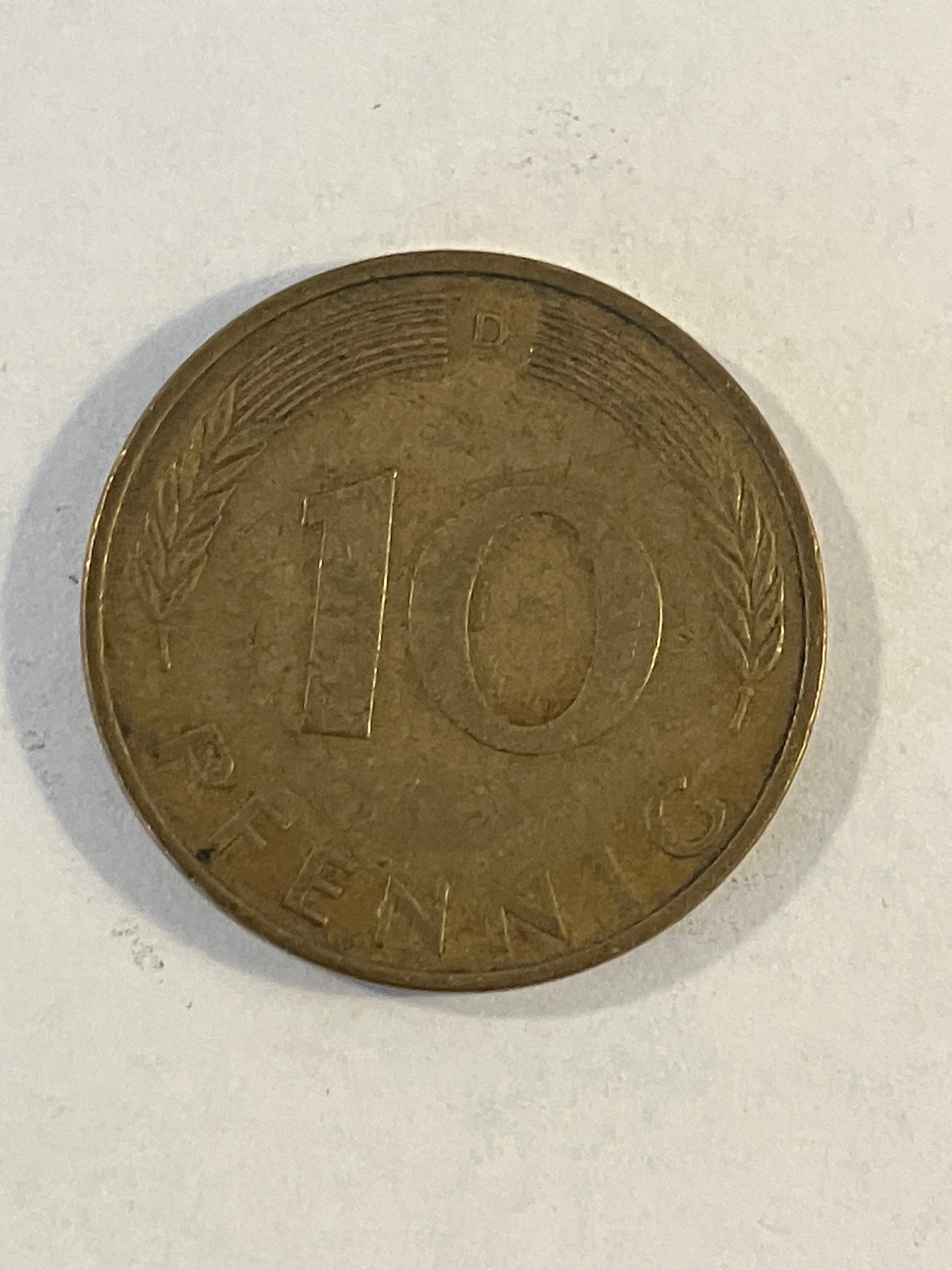 10 Pfennig Germany 1972
