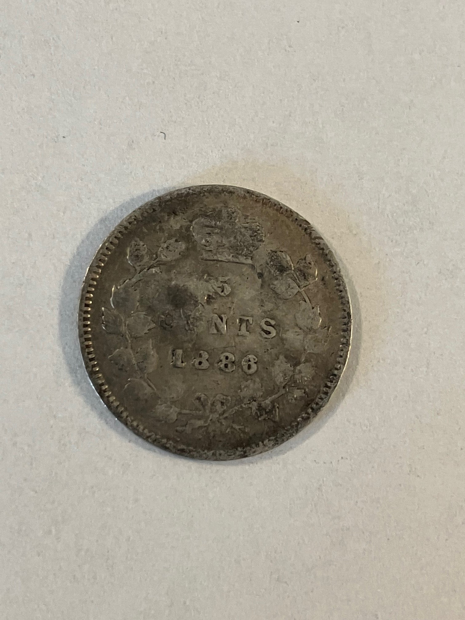 5 Cents Canada 1886 - Slidt