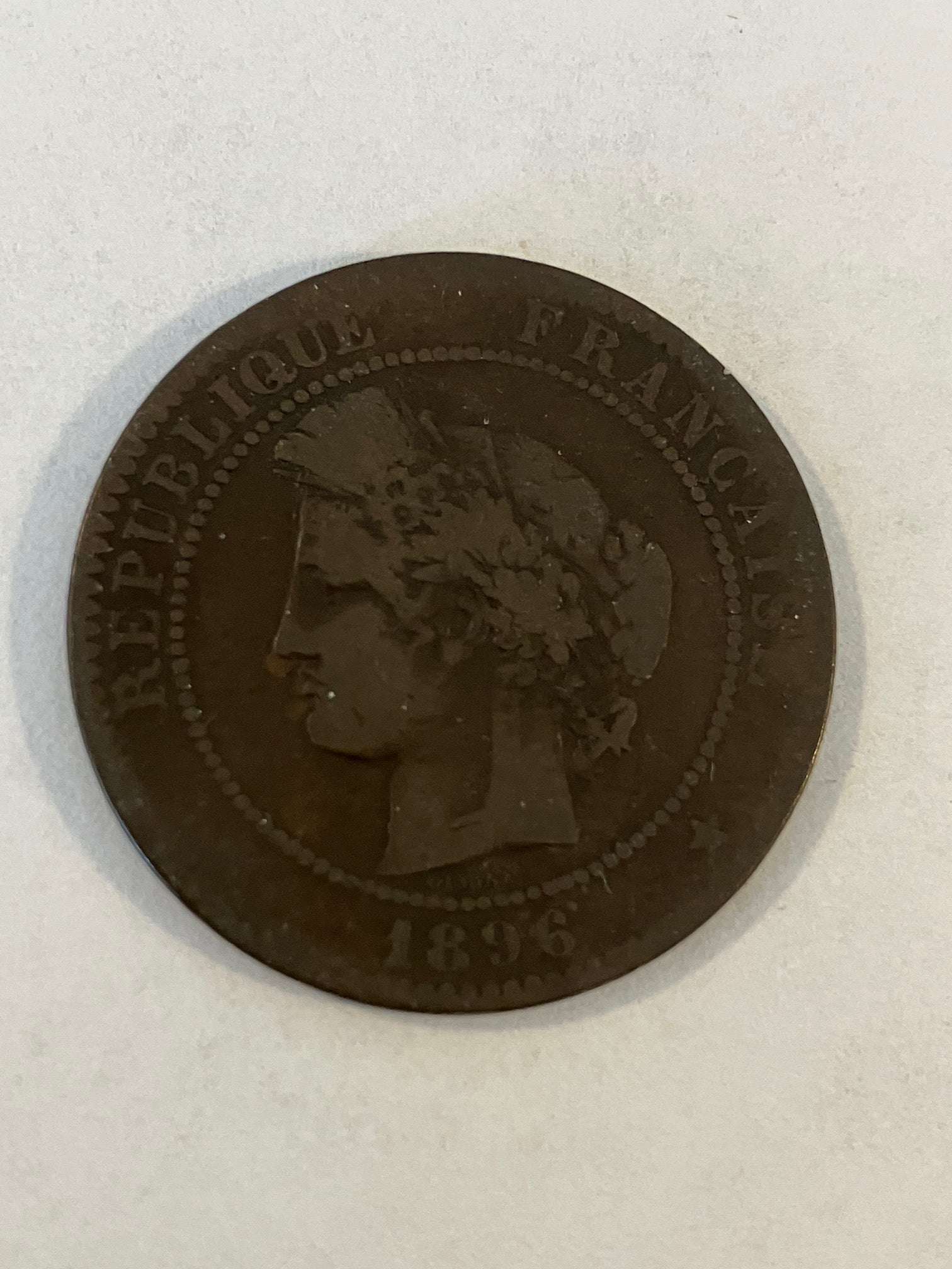 10 Centimes 1896 France