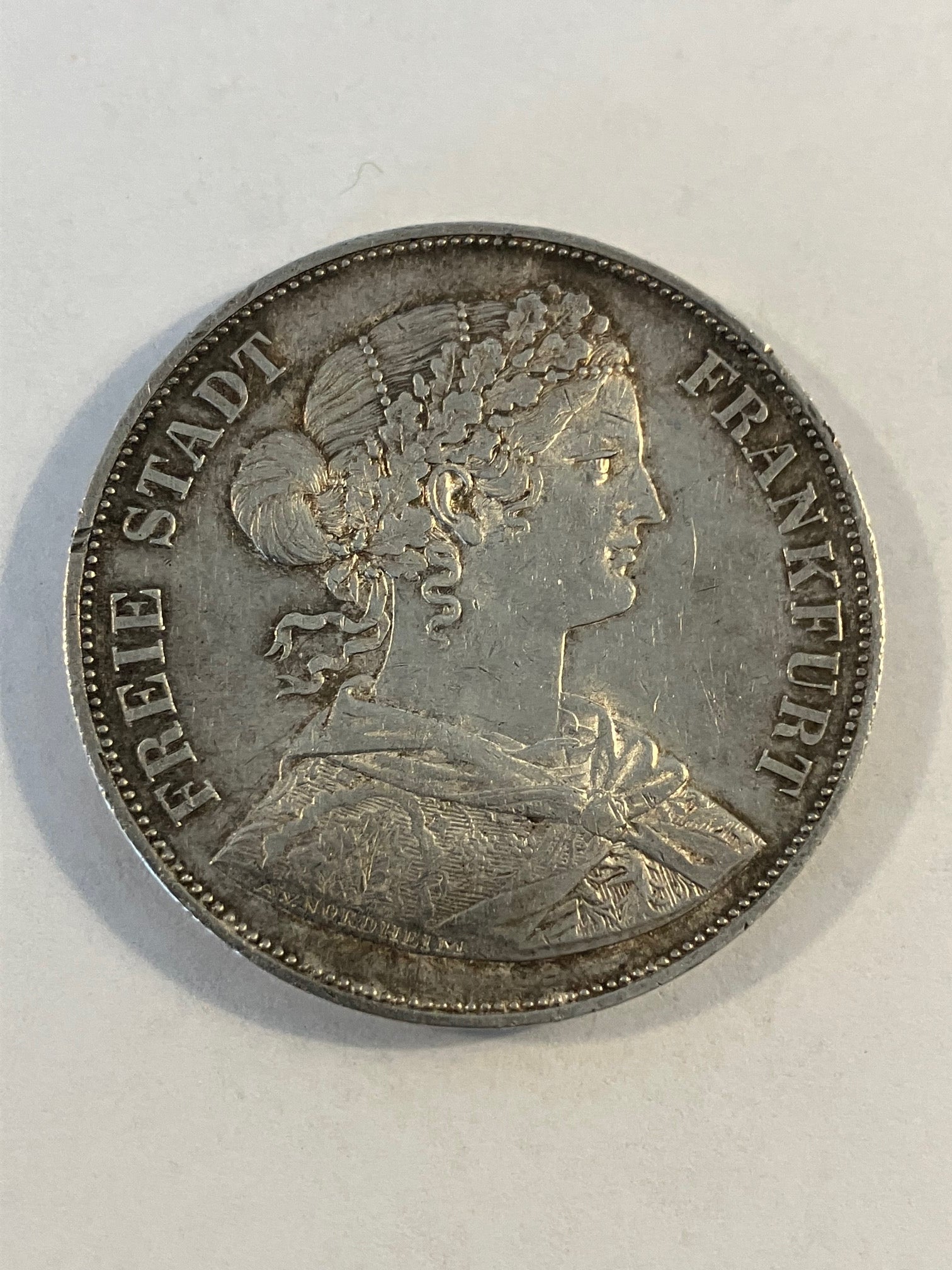 Zwei Vereinsthaler 1861 Frankfurt
