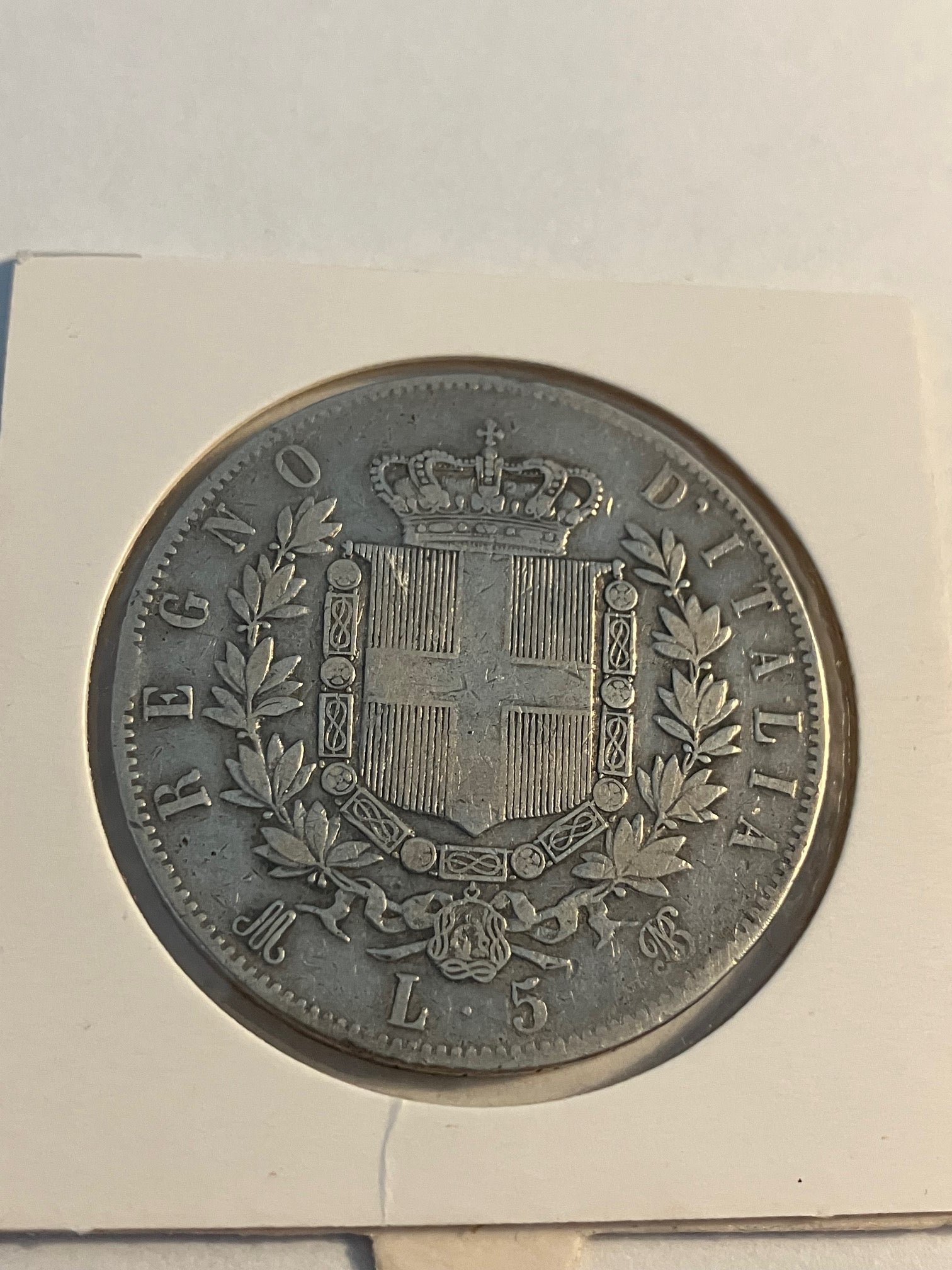 5 Lire 1873 Italy