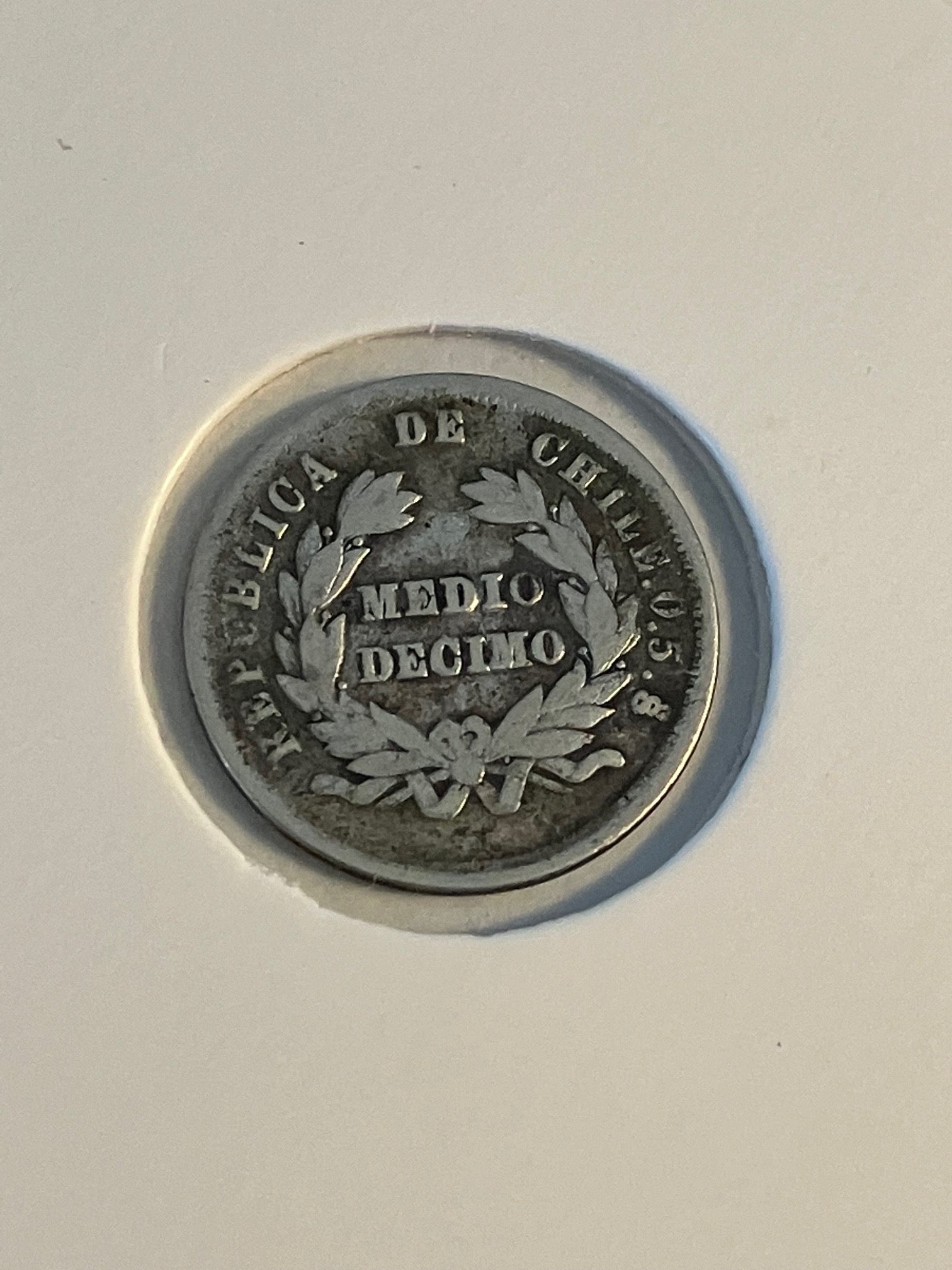1/2 Decimo 1879 Chile