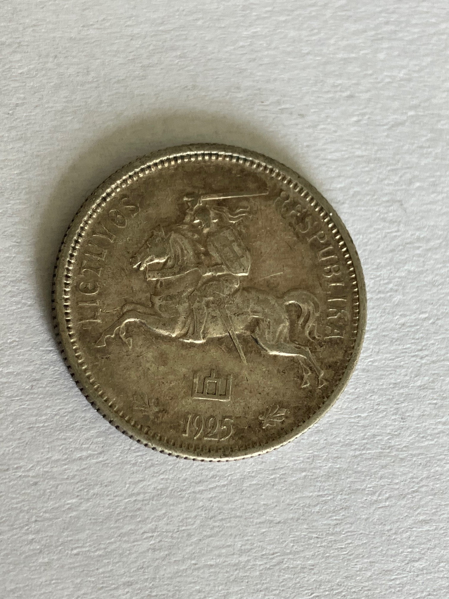 2 Litu Lithuania 1925