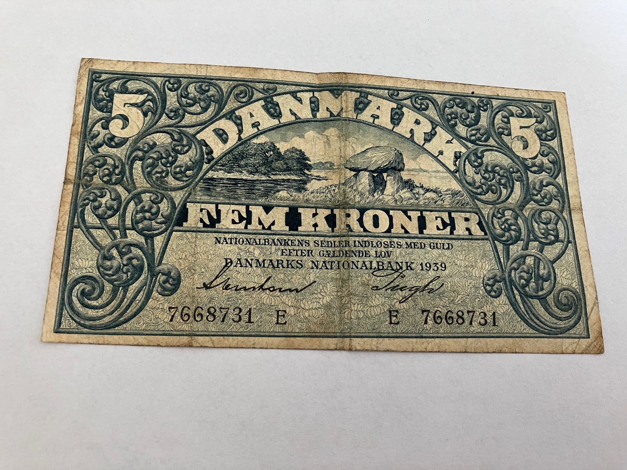 5 Kroner 1939 E