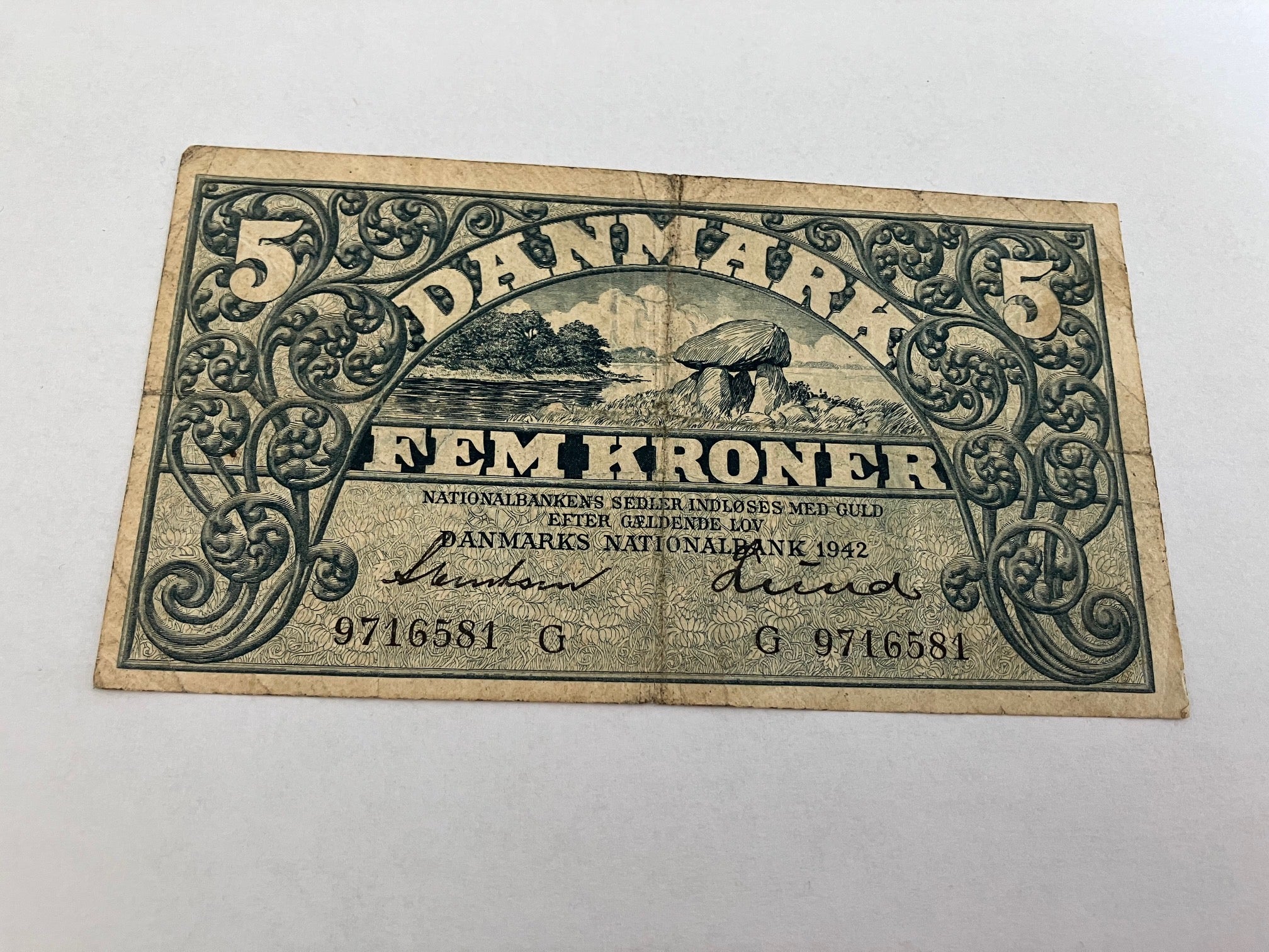 5 Kroner 1942 G