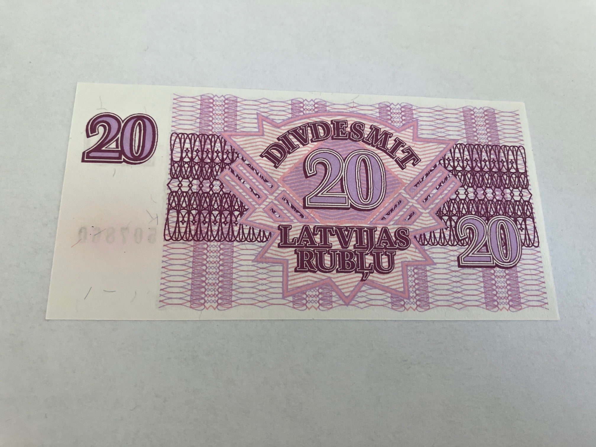 20 Rublu Latvia 1992