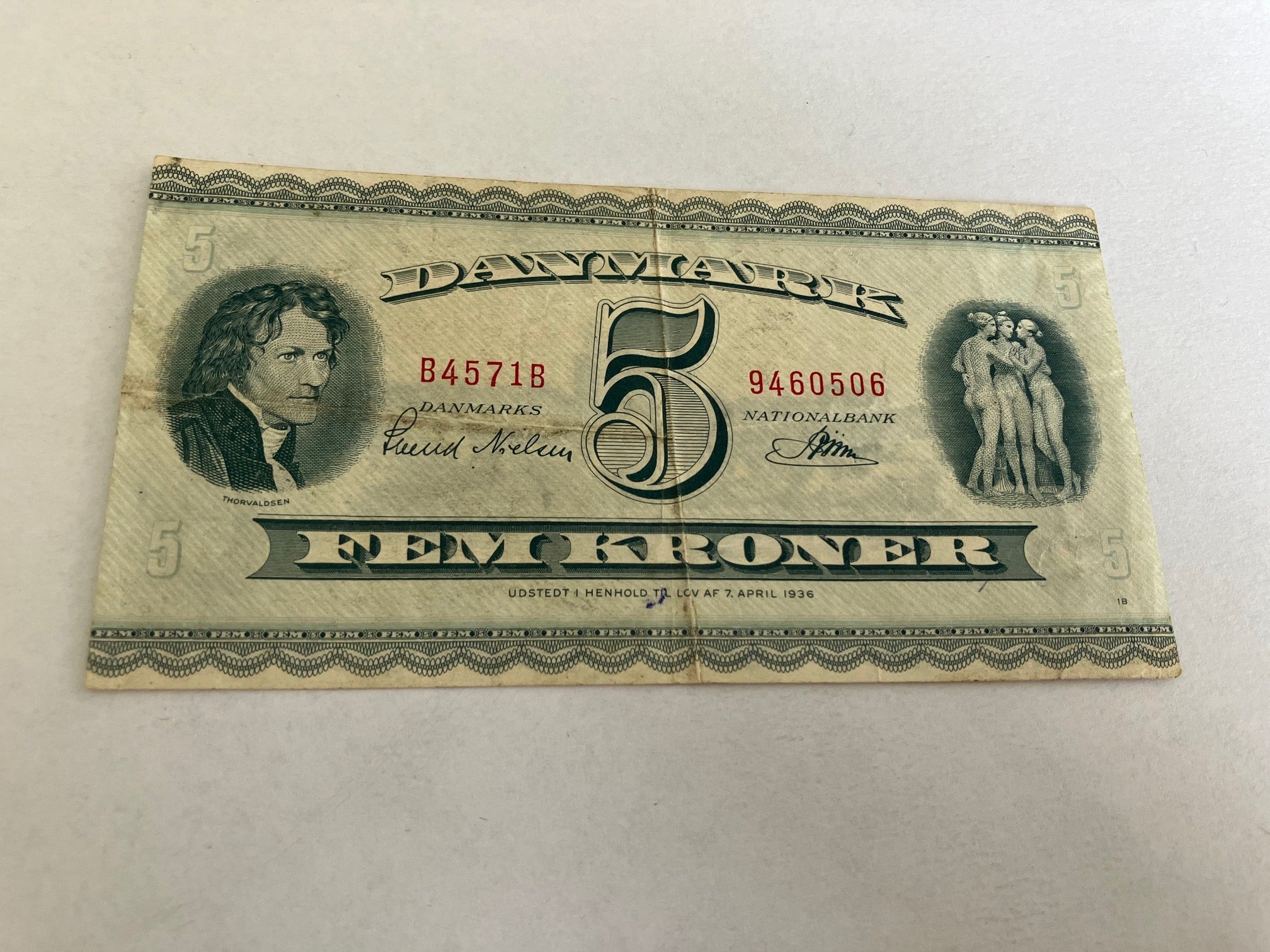 5 Kroner B4 1957