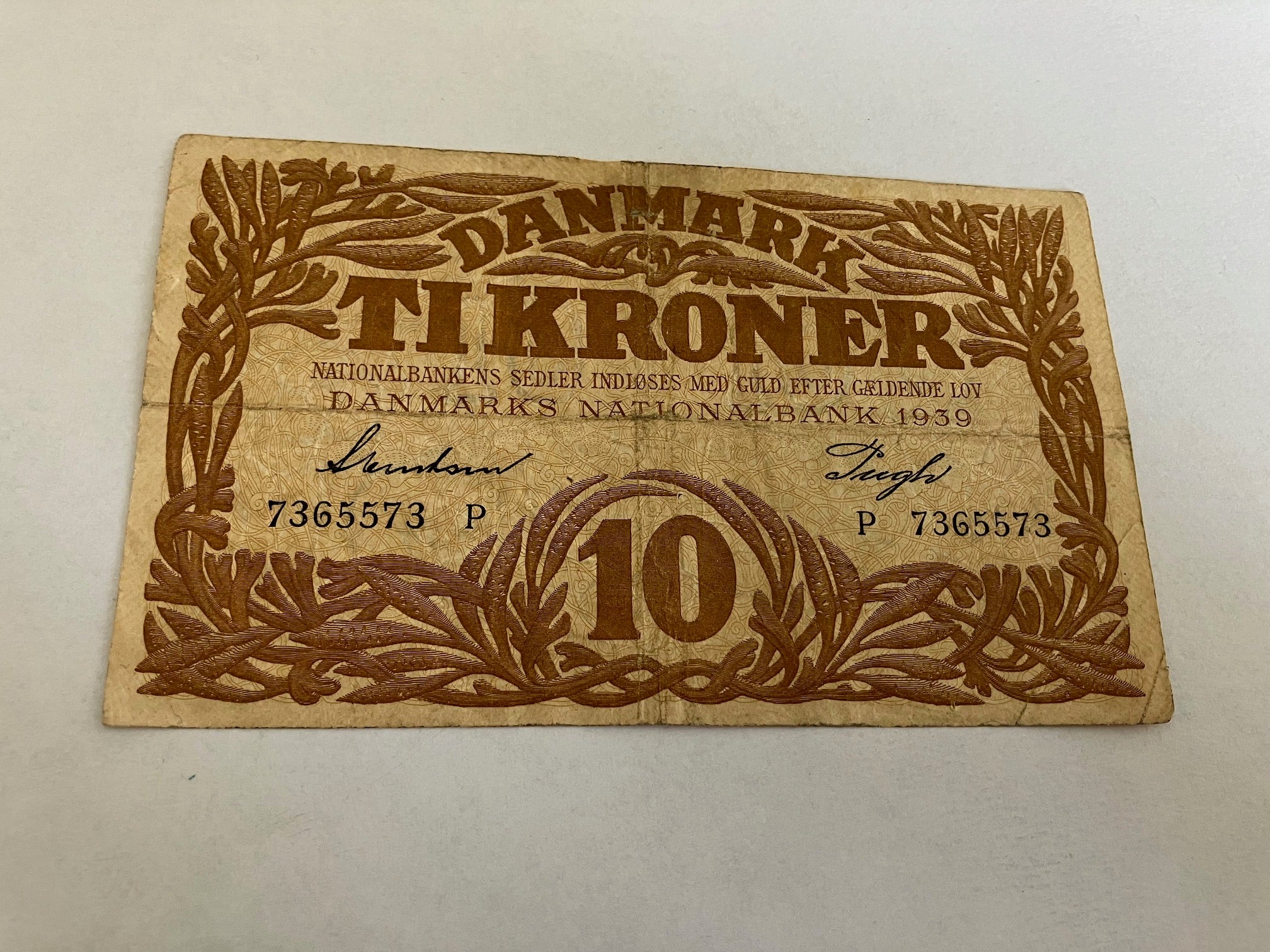 10 Kroner 1939 P