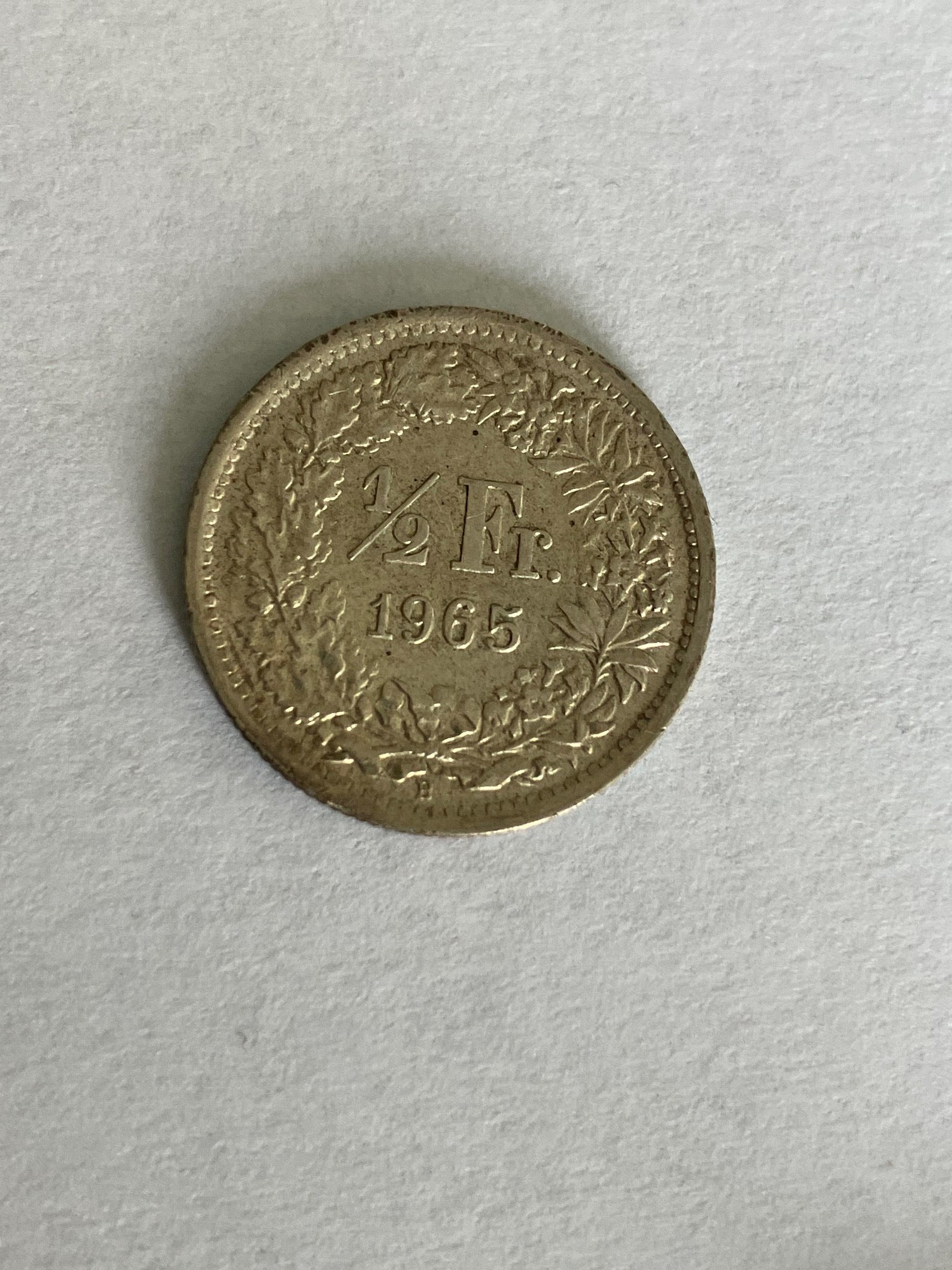 1/2 Franc Switzerland 1965