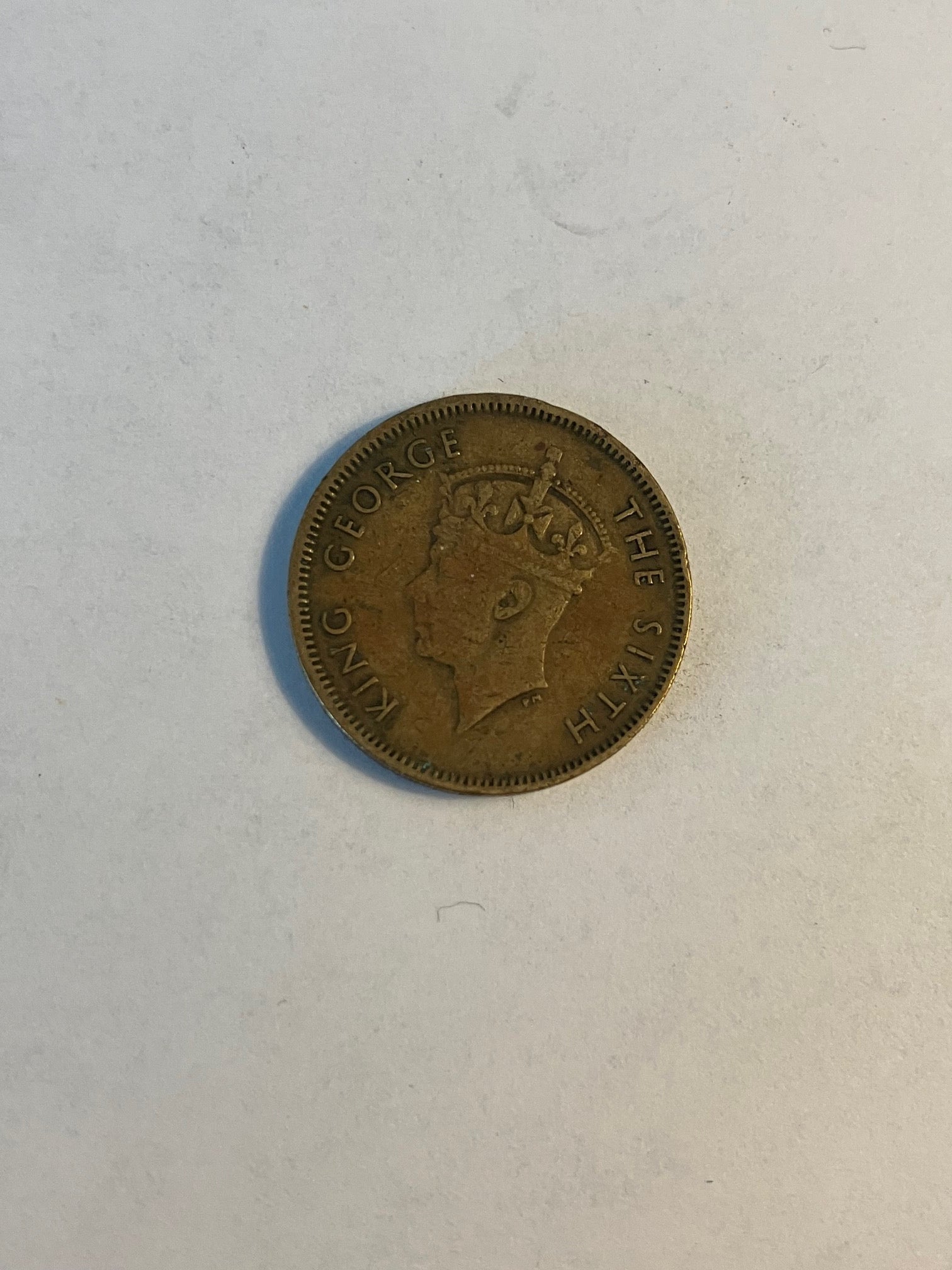 Hong Kong Ten Cent 1950