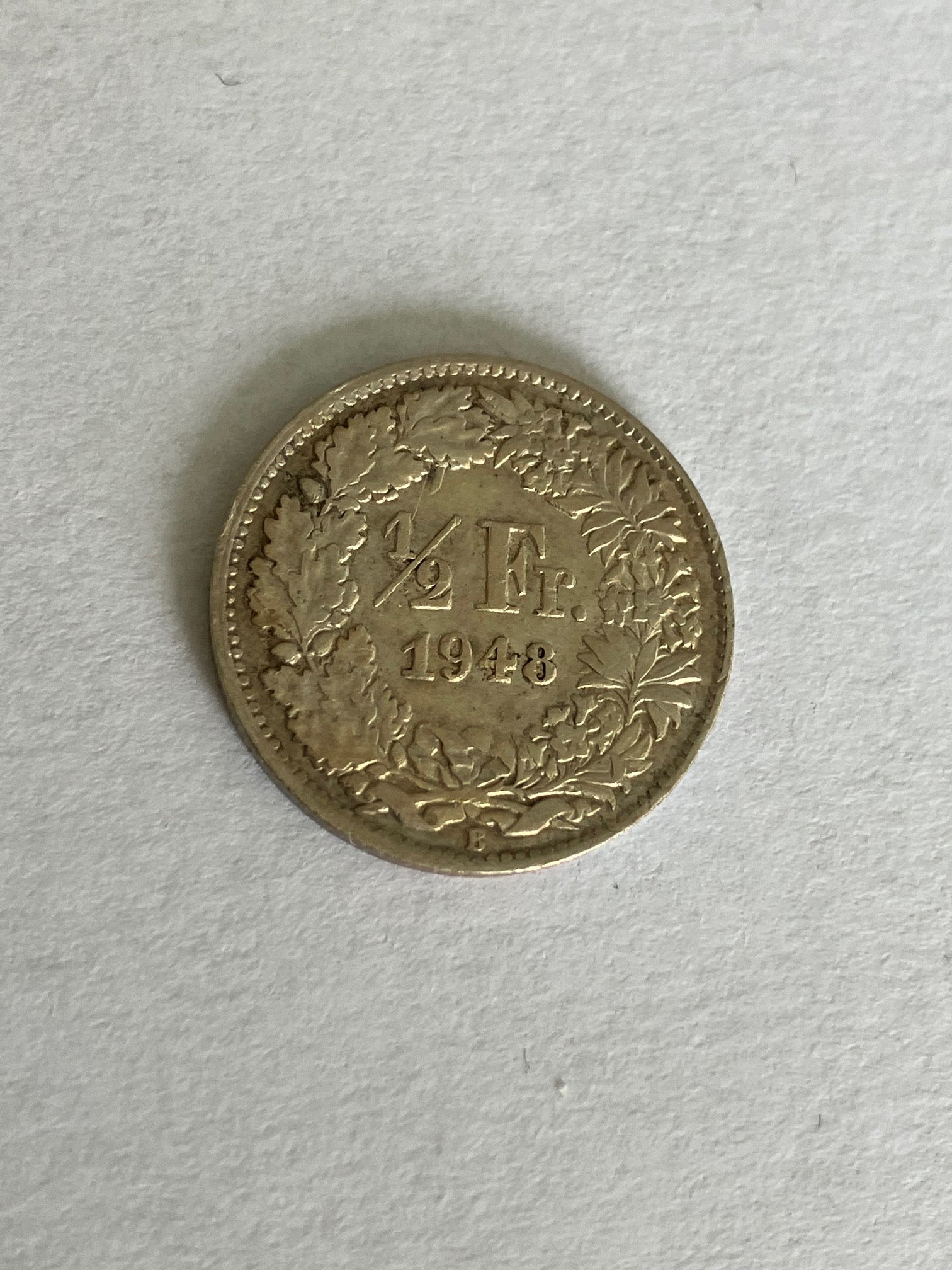 1/2 Franc Switzerland 1948