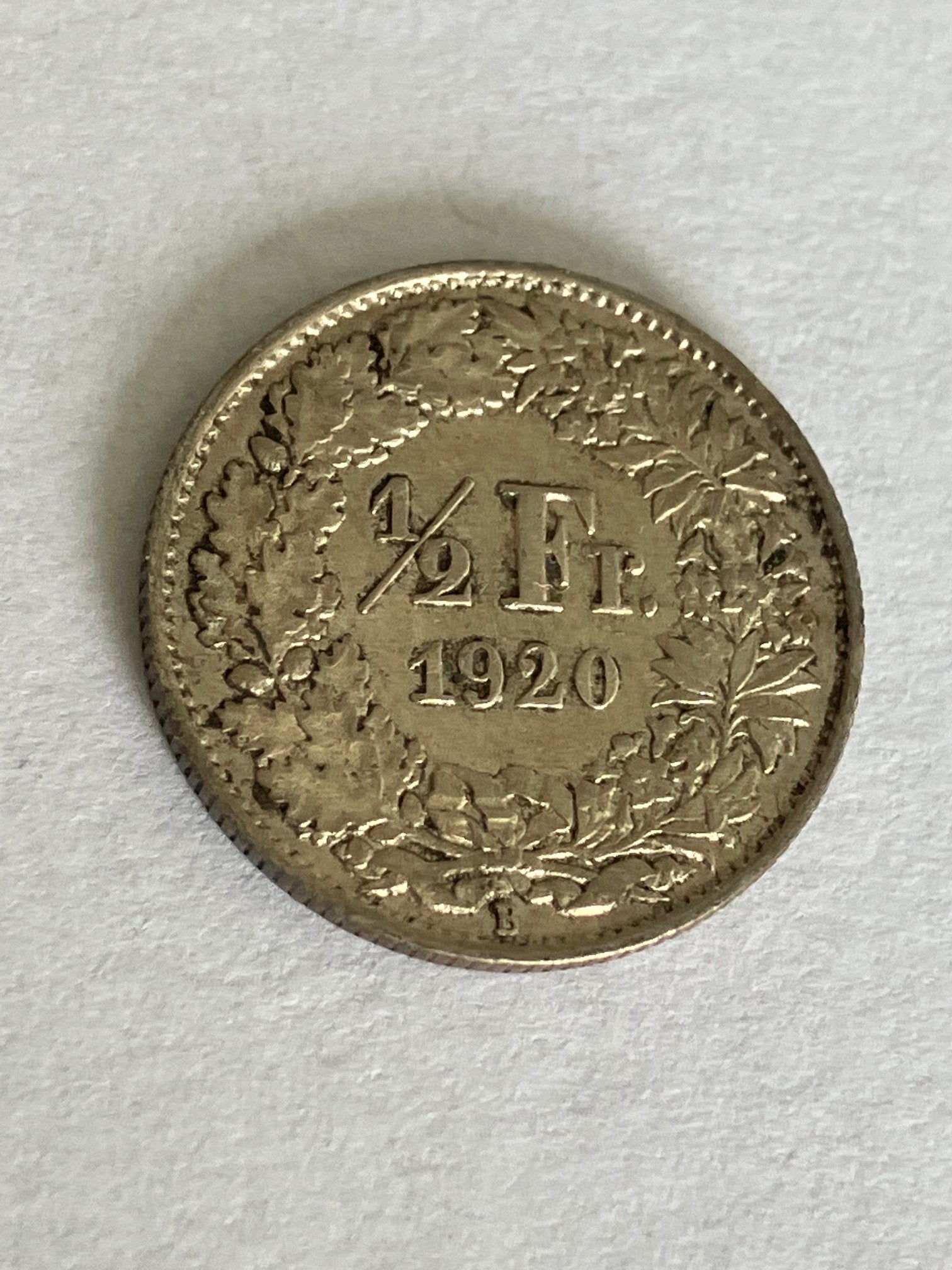 1/2 Franc Switzerland 1920