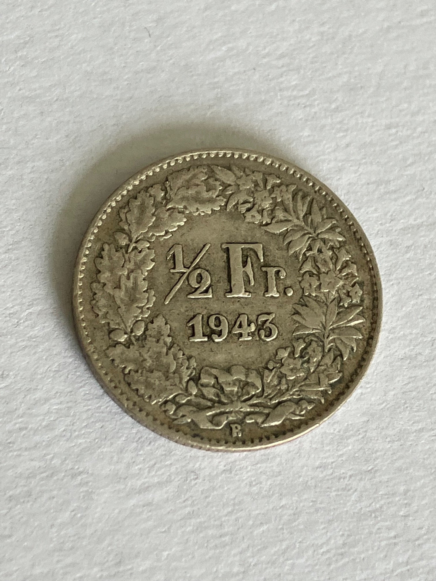 1/2 Franc Switzerland 1943