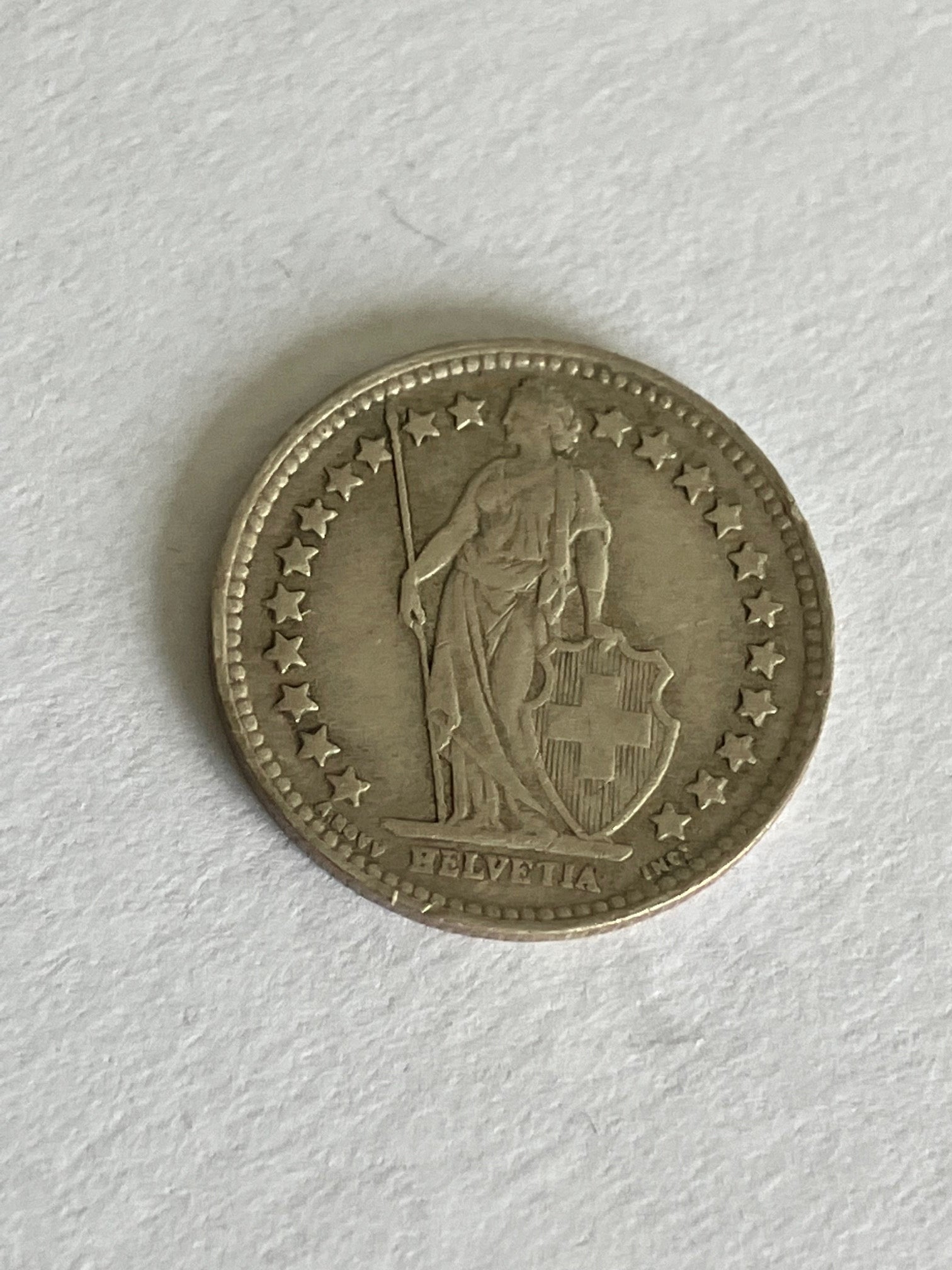 1/2 Franc Switzerland 1943