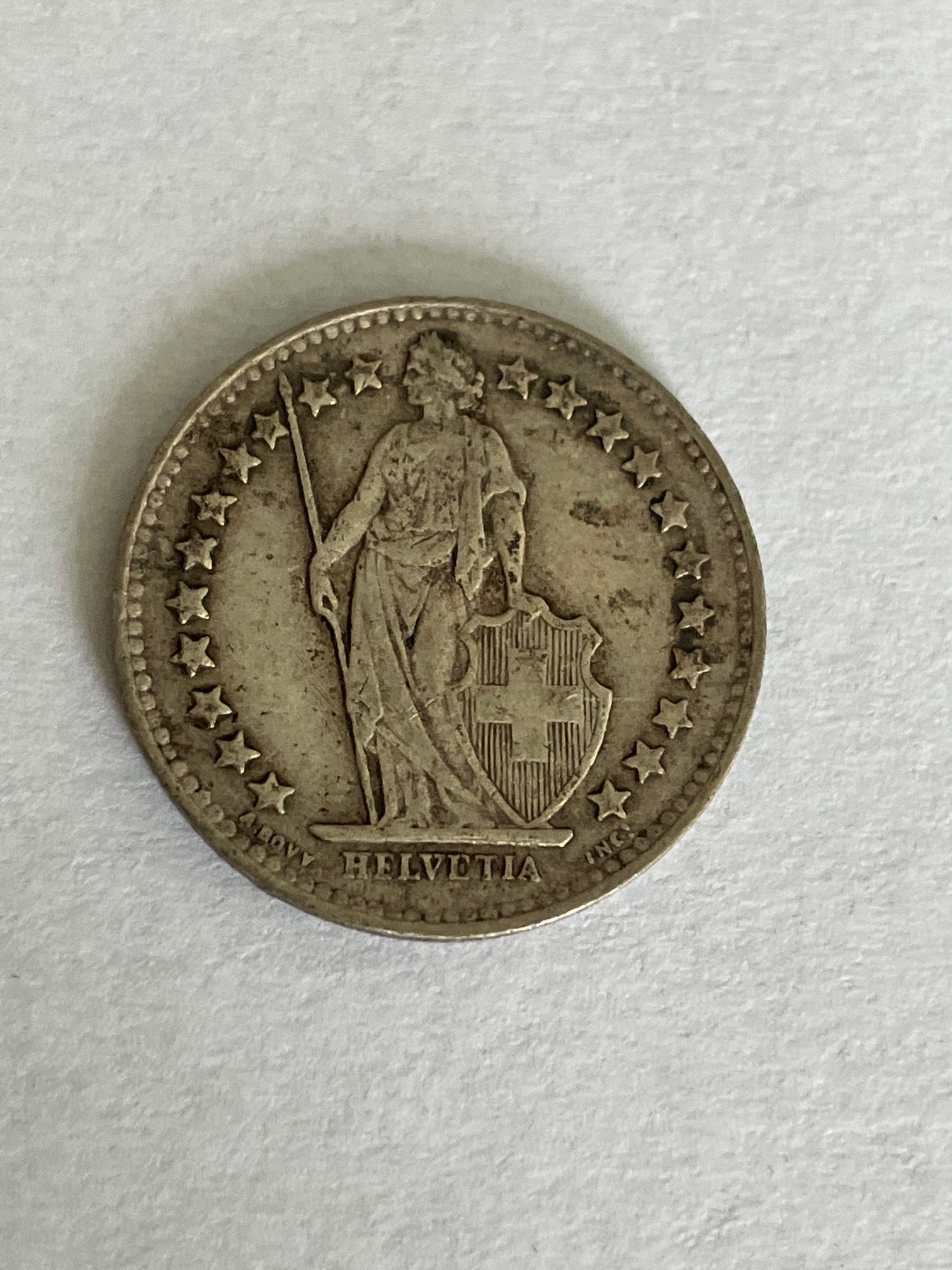1/2 Franc Switzerland 1951