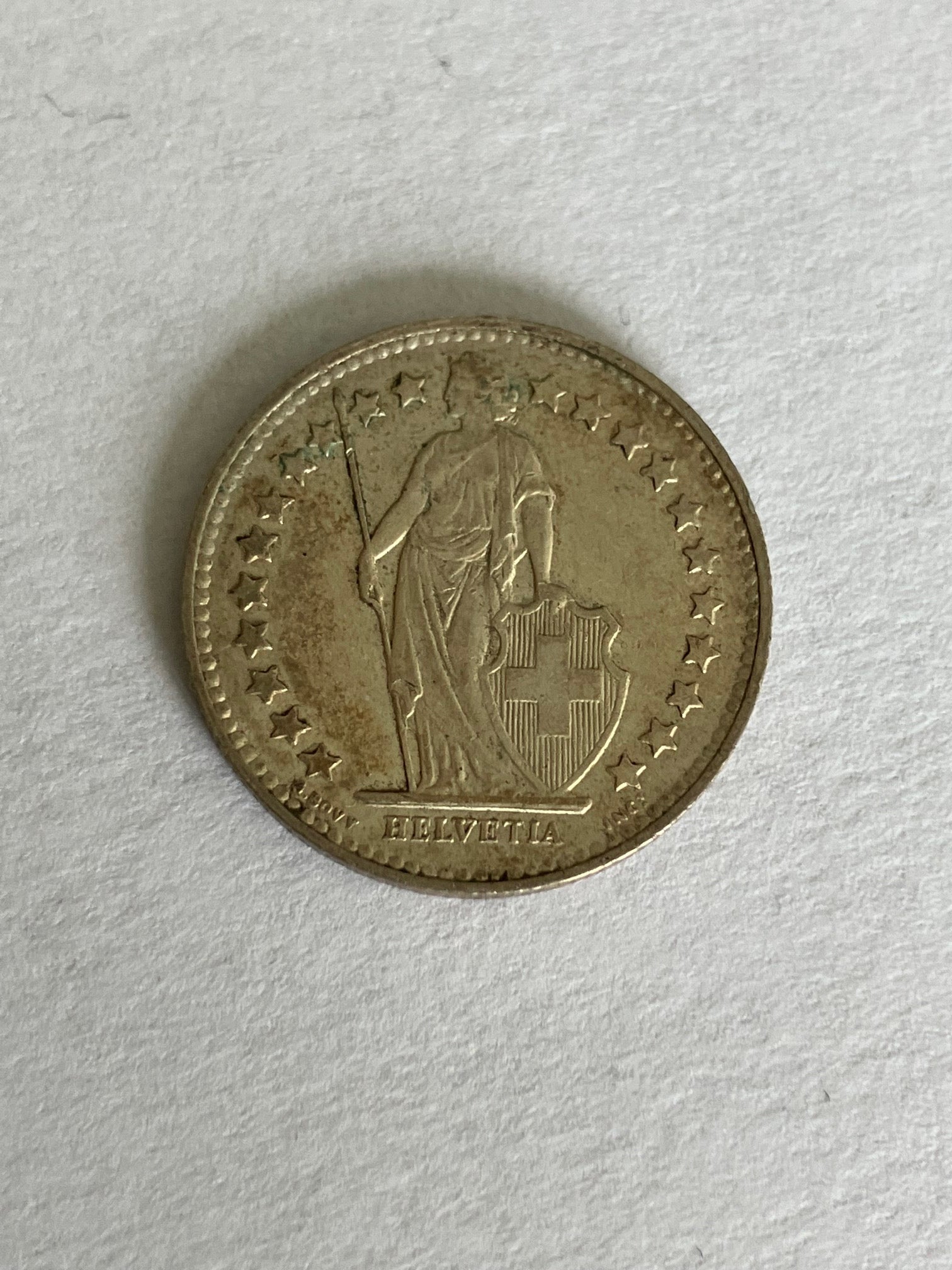 1/2 Franc Switzerland 1945