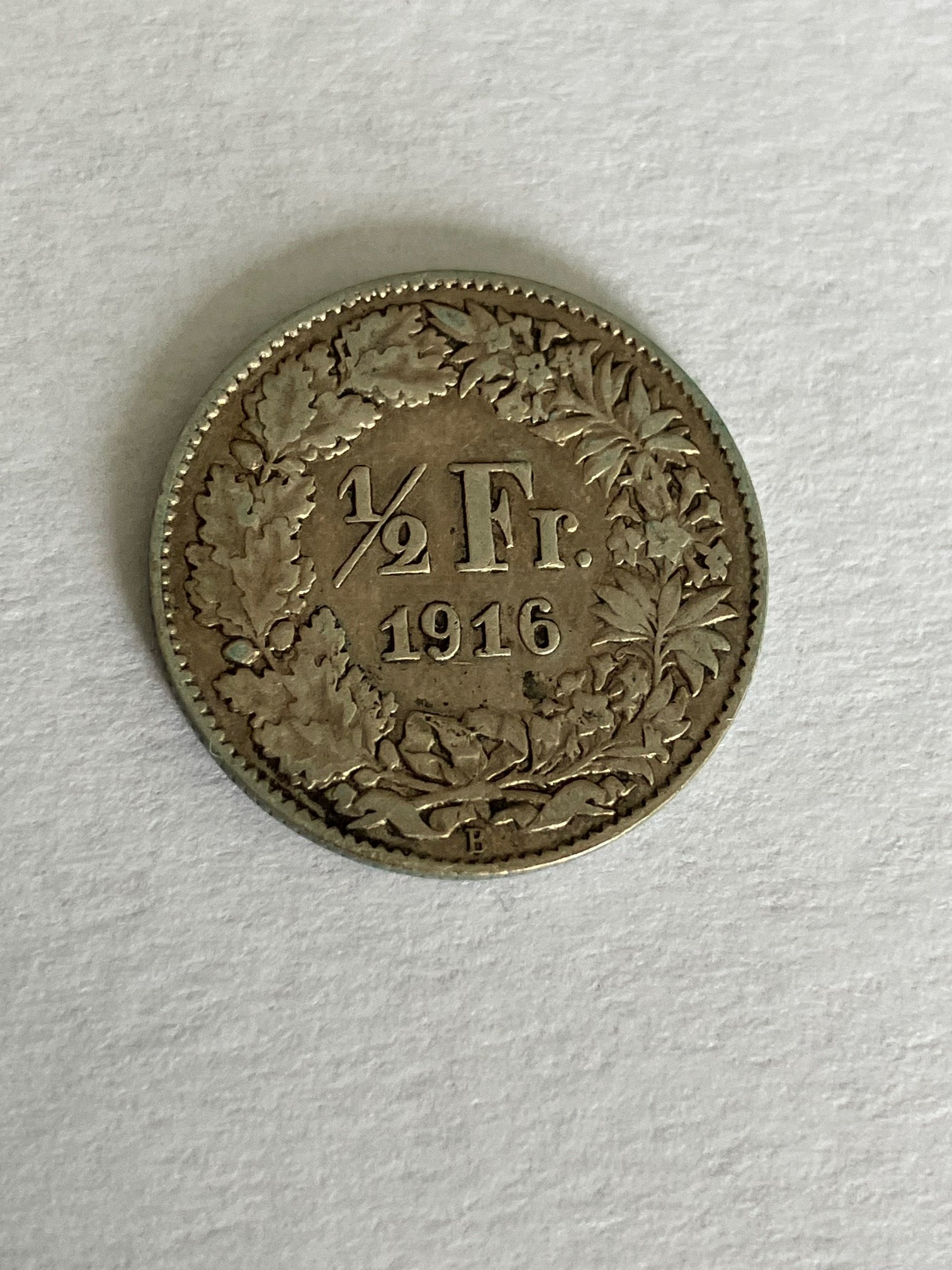 1/2 Franc Switzerland 1916