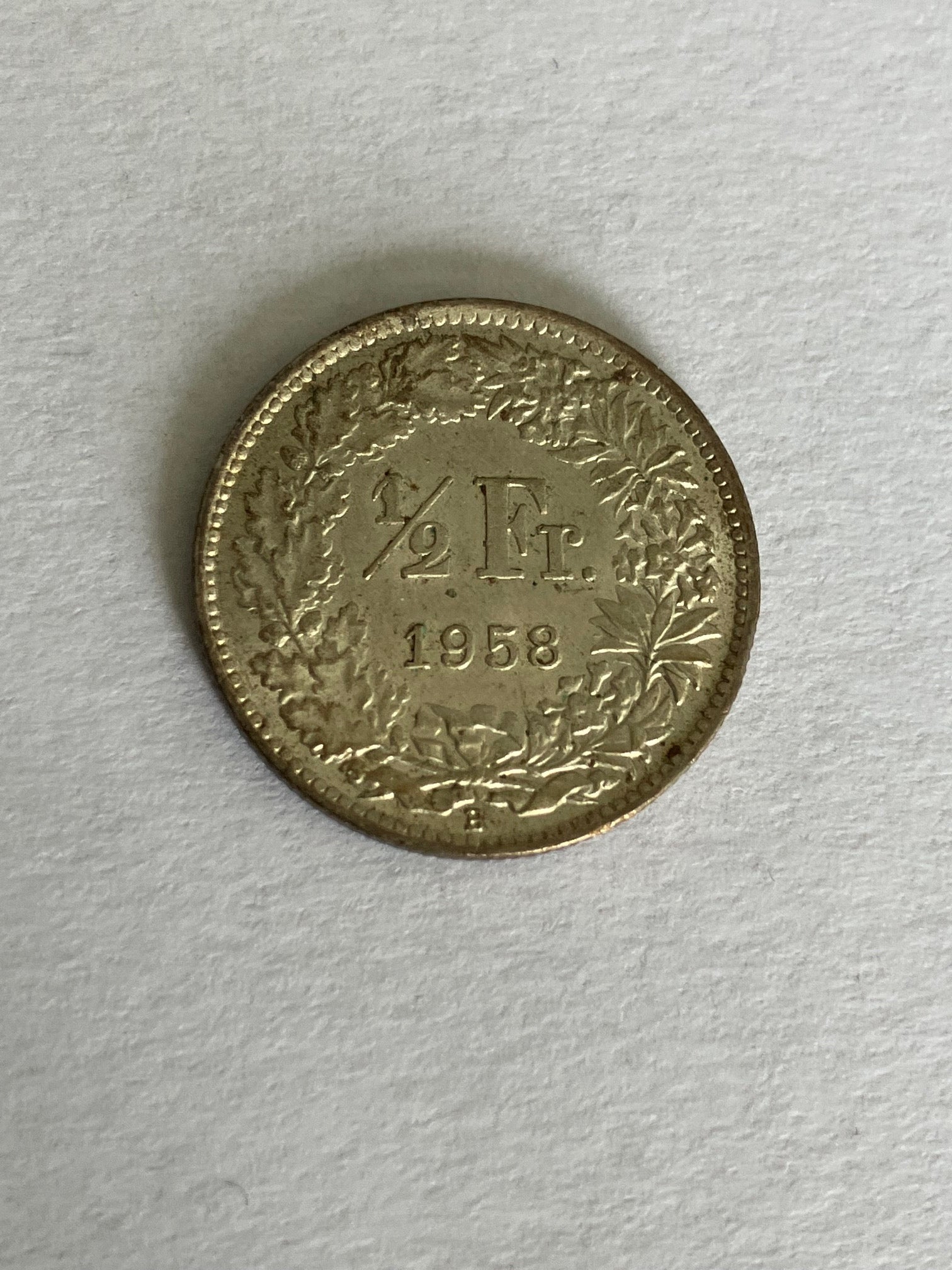 1/2 Franc Switzerland 1958