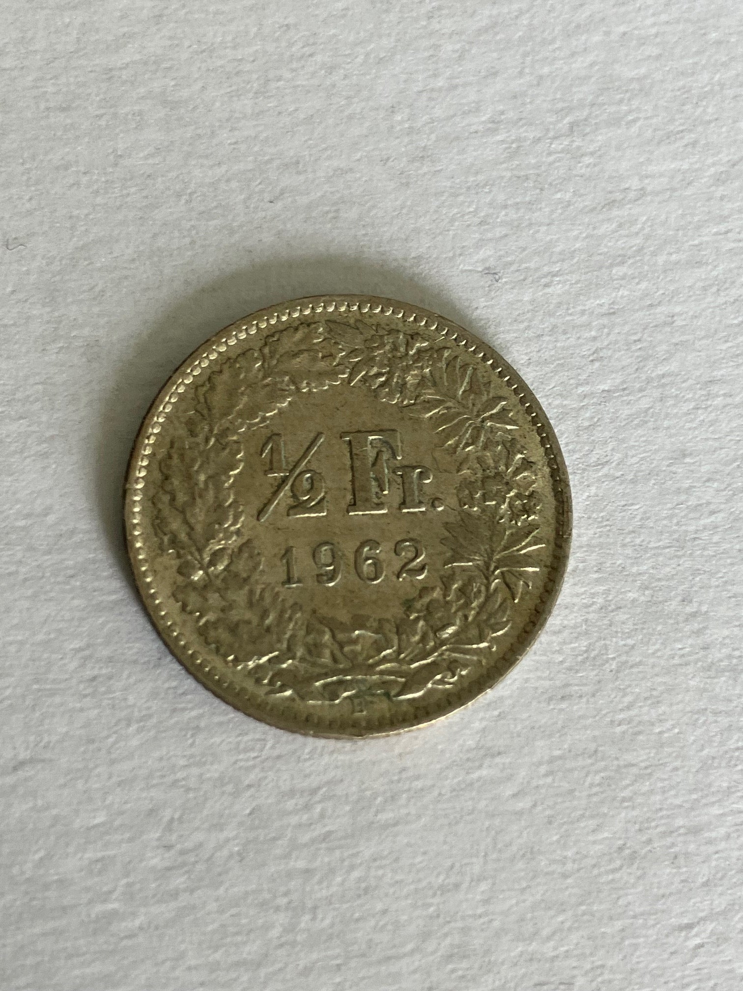 1/2 Franc Switzerland 1962